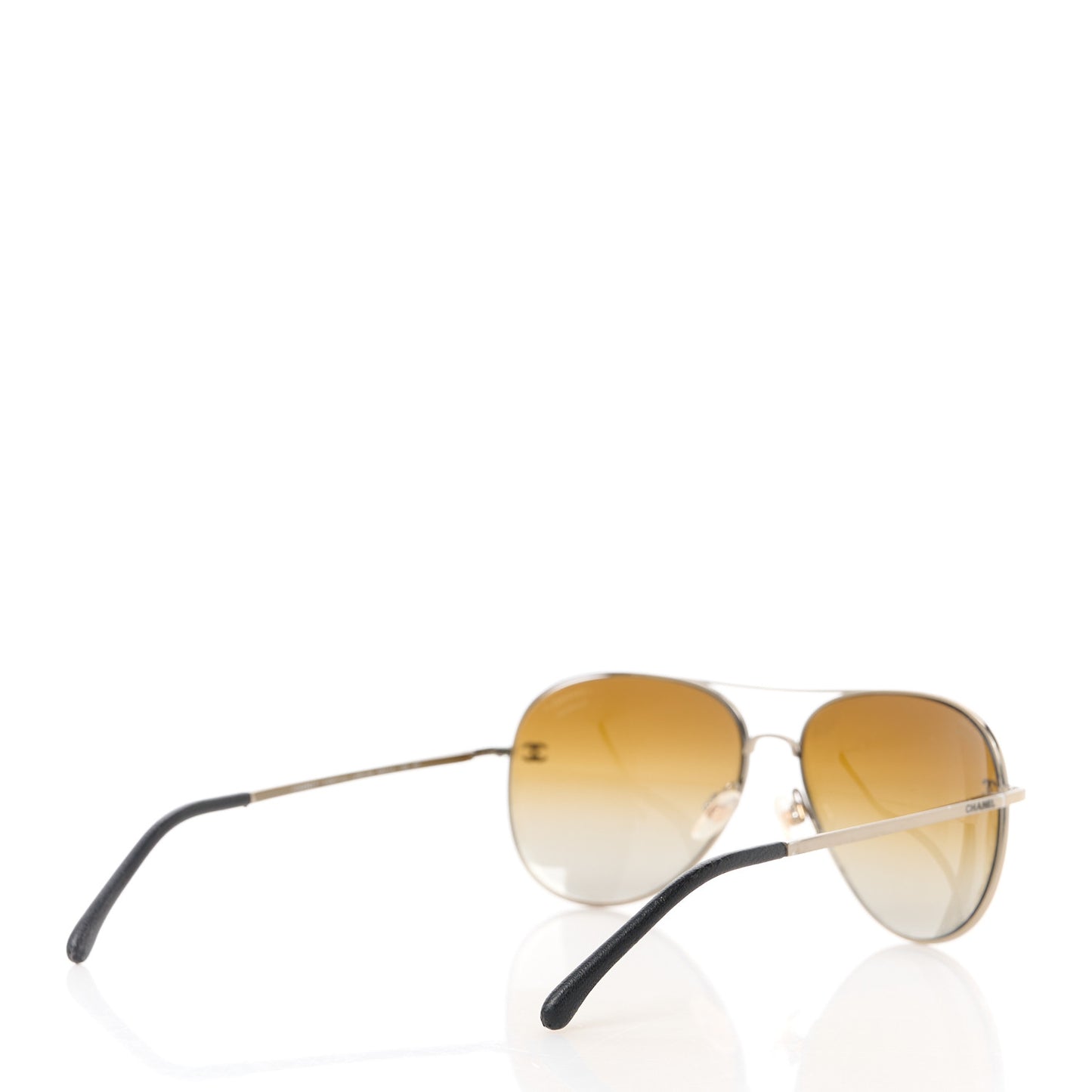 Metal Polarized Aviator CC Sunglasses 4189-T-Q Brown