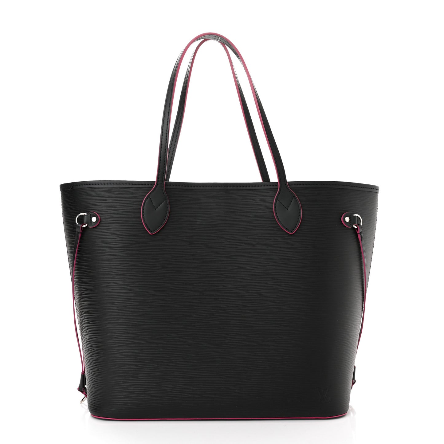 Epi Neverfull MM Black Hot Pink