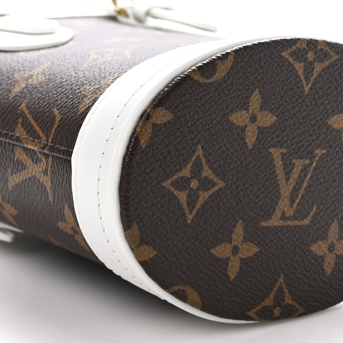 Monogram LV Match Nano Bucket Bag White