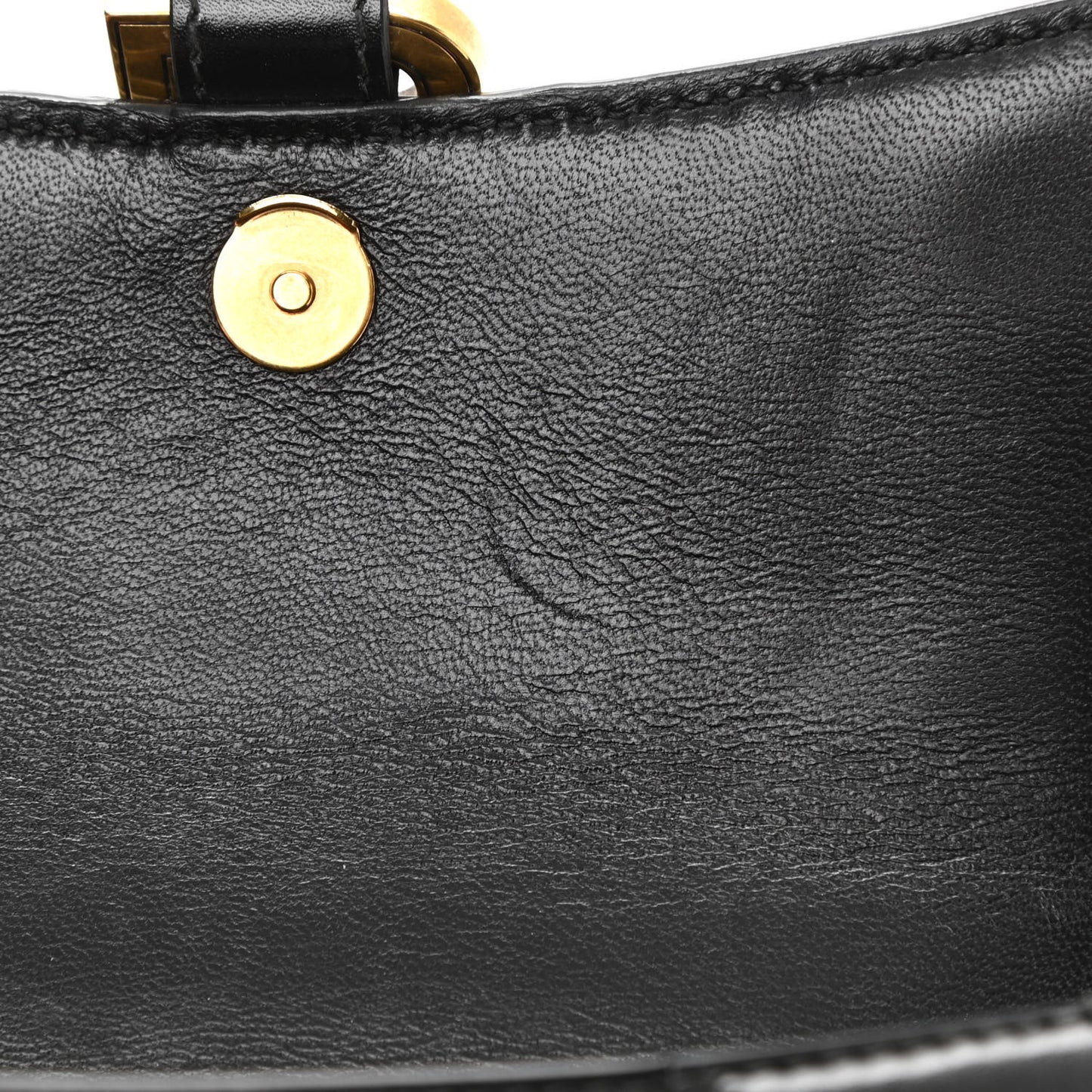 Shiny Box Calfskin Hourglass Top Handle Bag XS Black