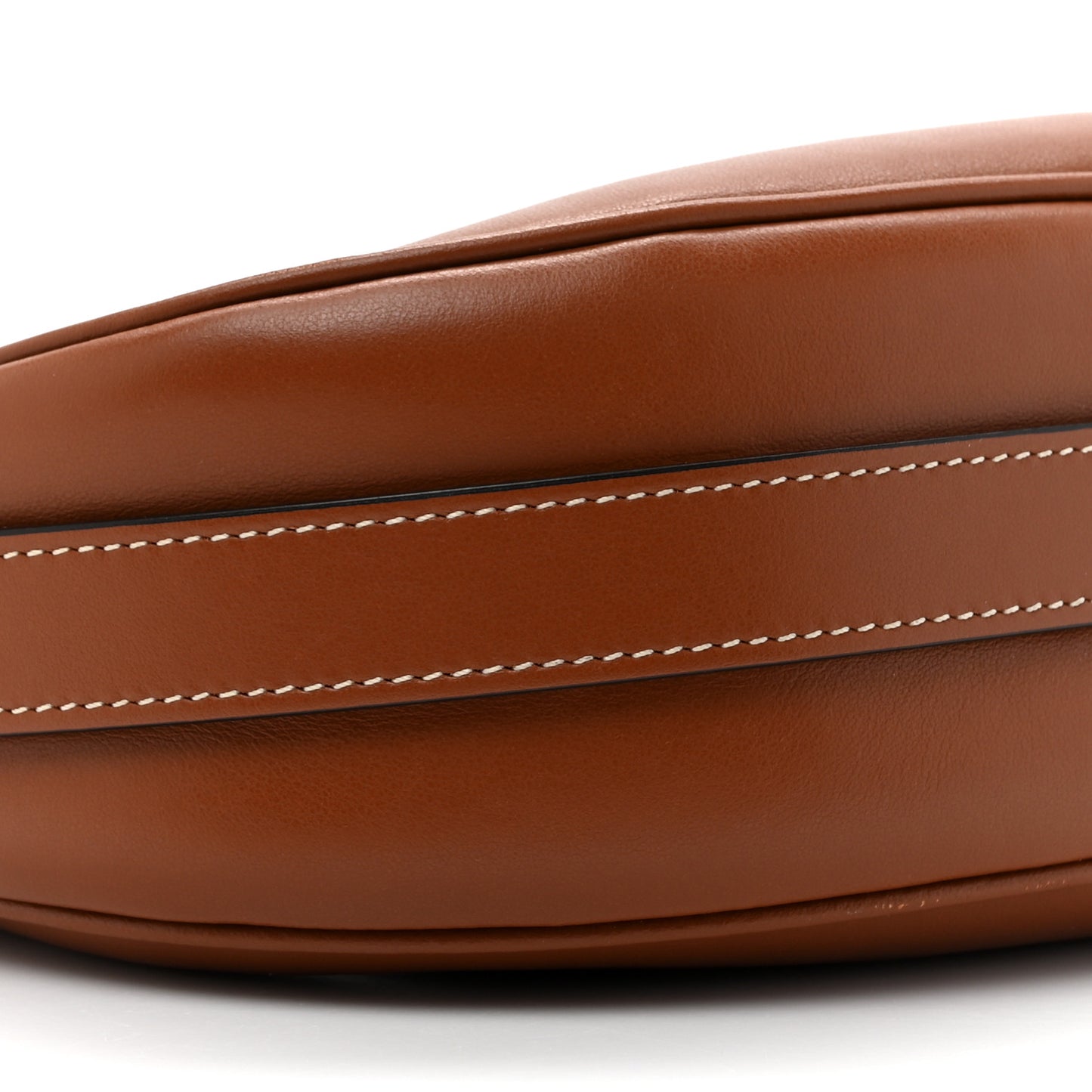 Smooth Calfskin Medium Strap Ava Shoulder Bag Tan