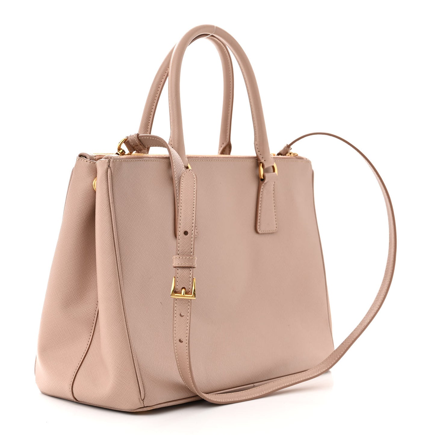 Saffiano Medium Galleria Double Zip Tote Cammeo
