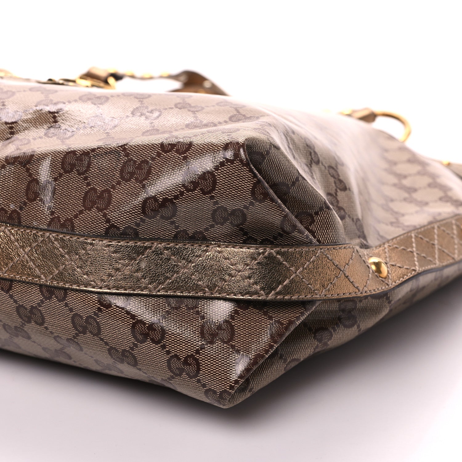 Gucci Crystal Monogram Studded Medium Irina Tote 9 of 11