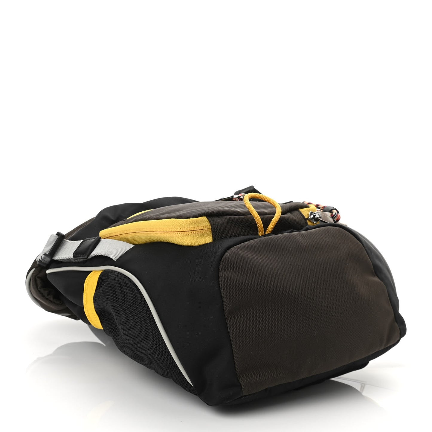 Nylon Medium Leo Sling Bag Black Yellow Grey