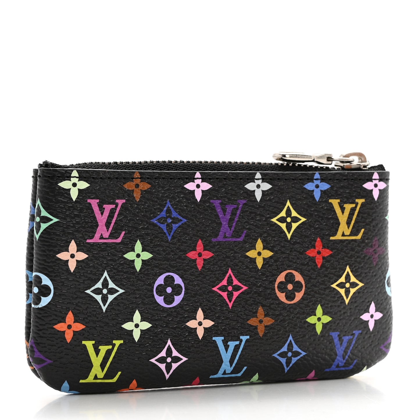 LV X TM Monogram Multicolor Key Pouch Black