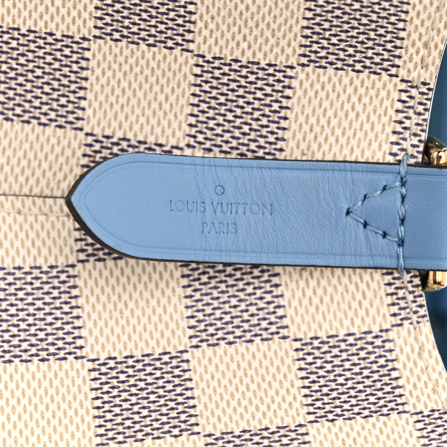 Damier Azur Neonoe MM Bleuet