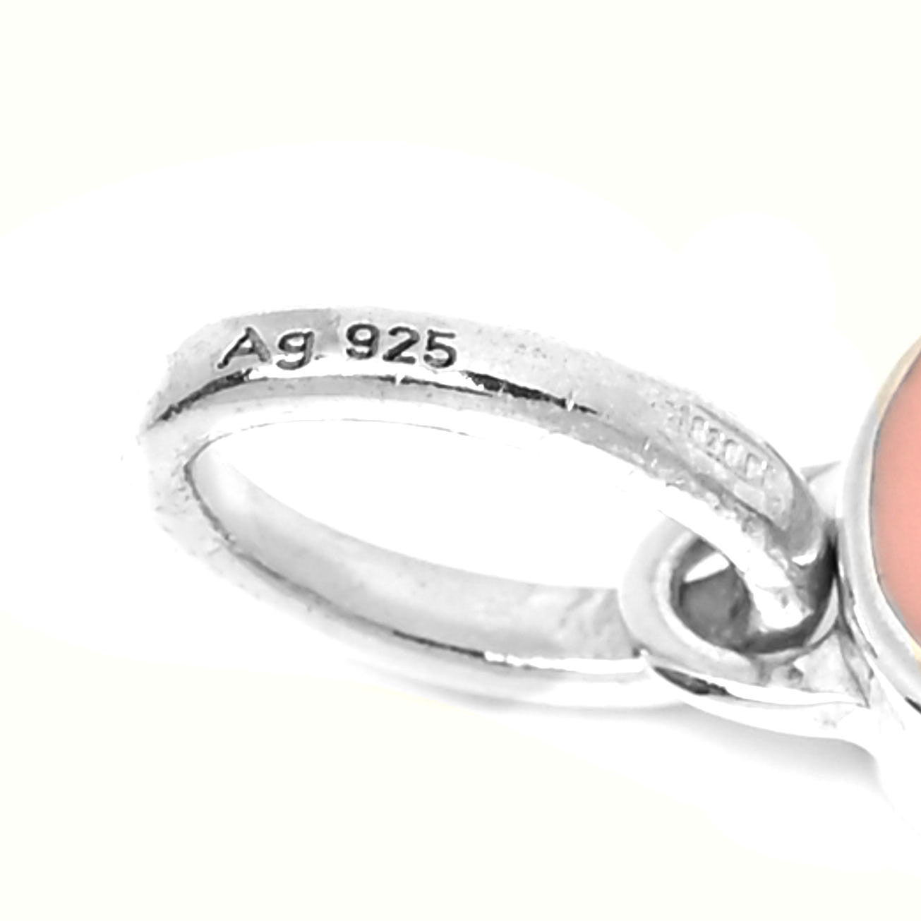 Sterling Silver Enamel GucciGhost Ghost Pendant Pink