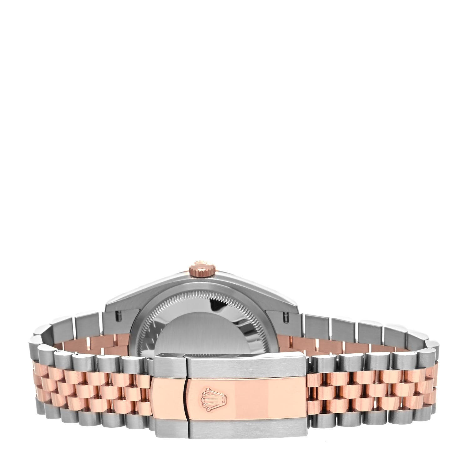 Rolex Stainless Steel 18K Everose Gold 36mm Oyster Perpetual Datejust Watch Silver Fluted 126231 4 of 6