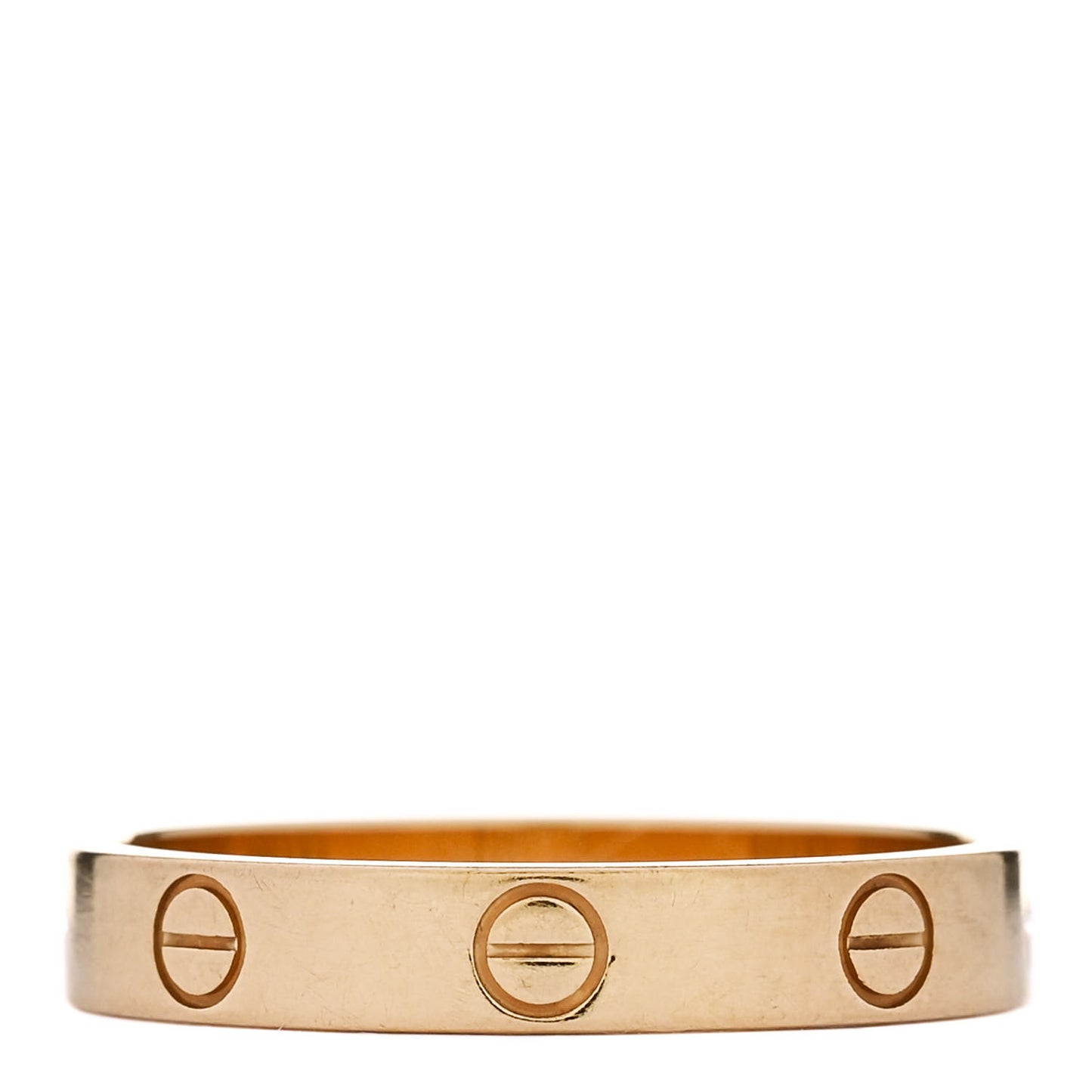 18K Yellow Gold 3.5mm LOVE Wedding Band Ring 59 8.75