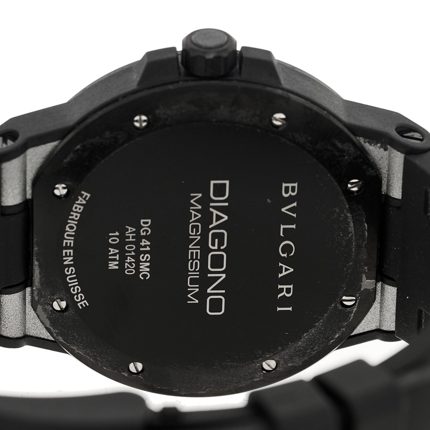 Ceramic Rubber 41mm Diagono Magnesium Automatic Watch Silver