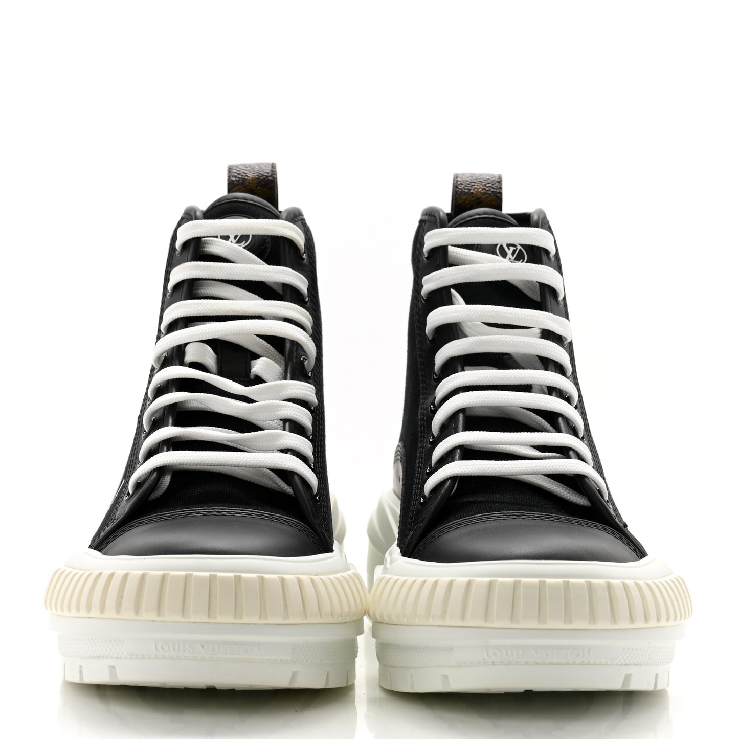 Canvas LV Squad Sneaker Boots 38.5 Black