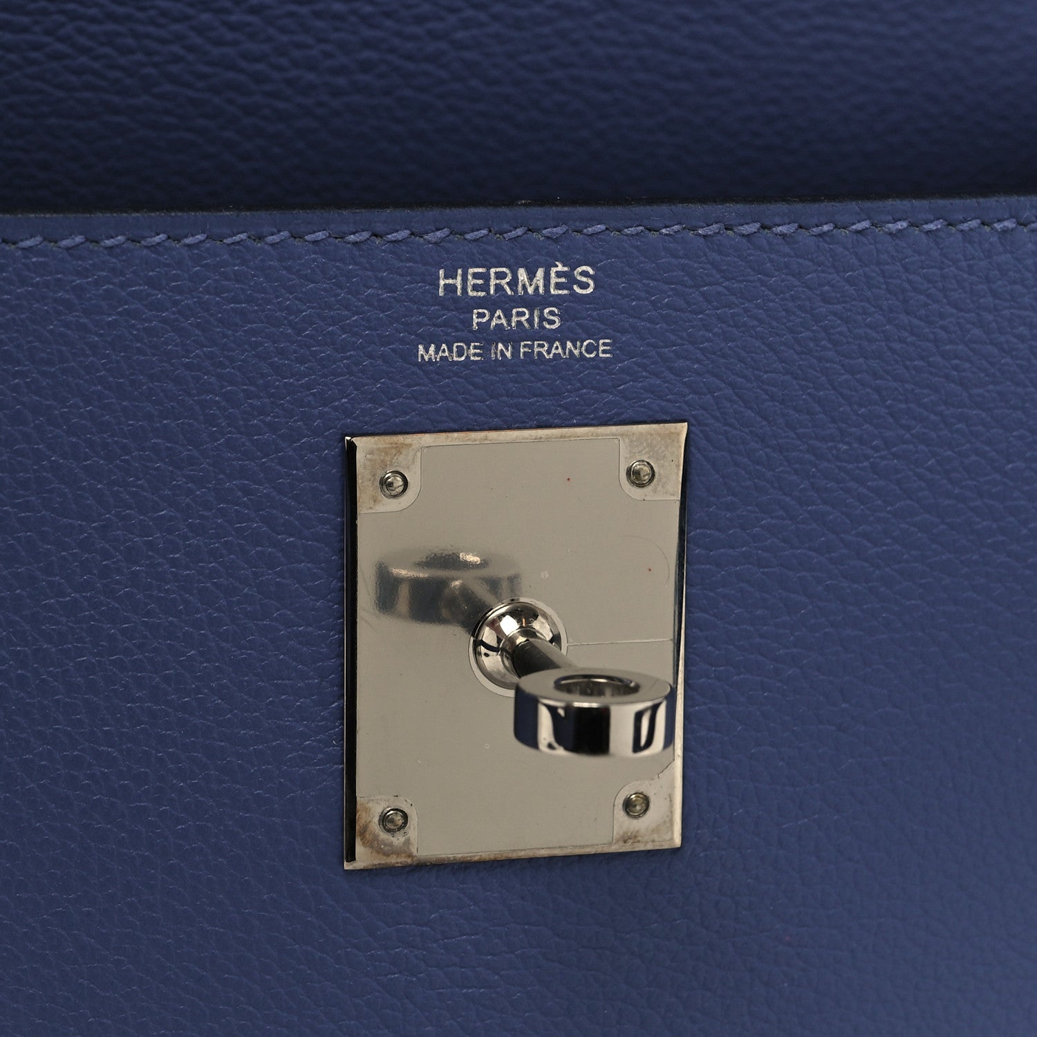 Hermes Evercolor Verso Kelly Retourne 28 Bleu Brighton Orange Poppy 6 of 15