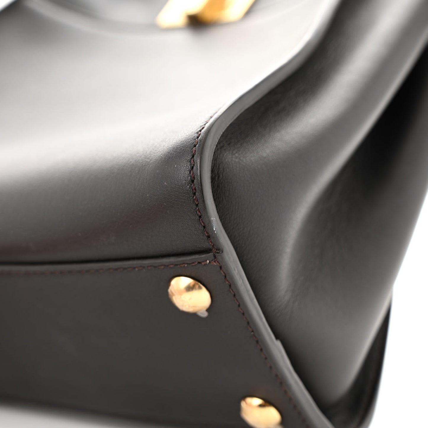 Vitello Seta Nabuk Pequin Mini Peekaboo Iconic Satchel Ebano Tobacco Moro