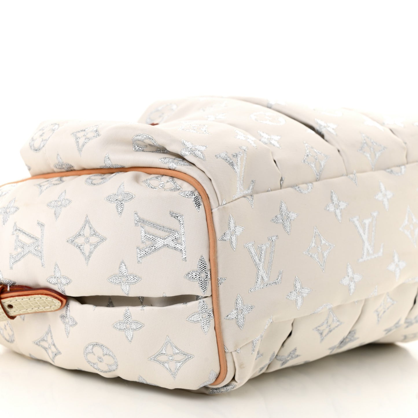 Glitter Monogram Cabas GM White