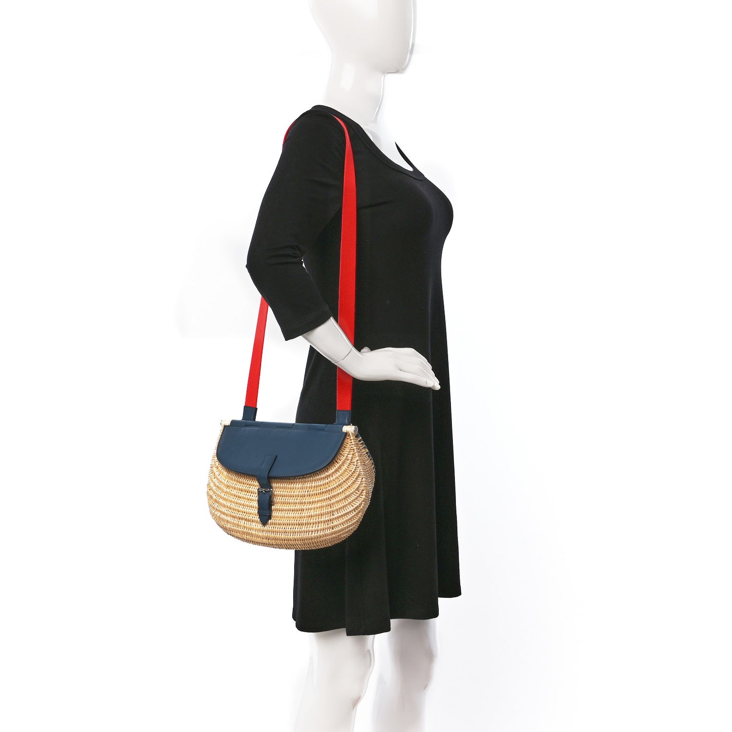 Swift Wicker Picnic Fishing Bag Bleu de Prusse