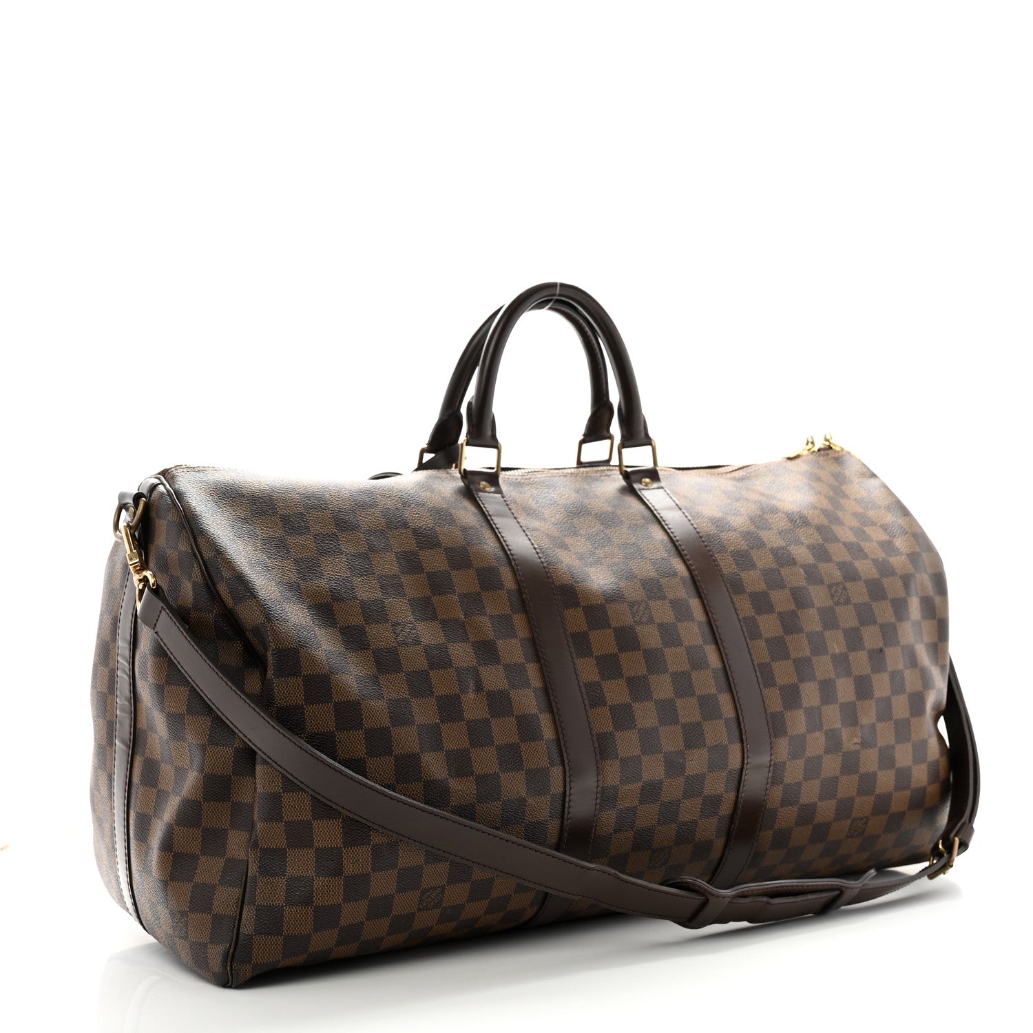 Louis Vuitton Damier Ebene Keepall Bandouliere 55 2 of 13