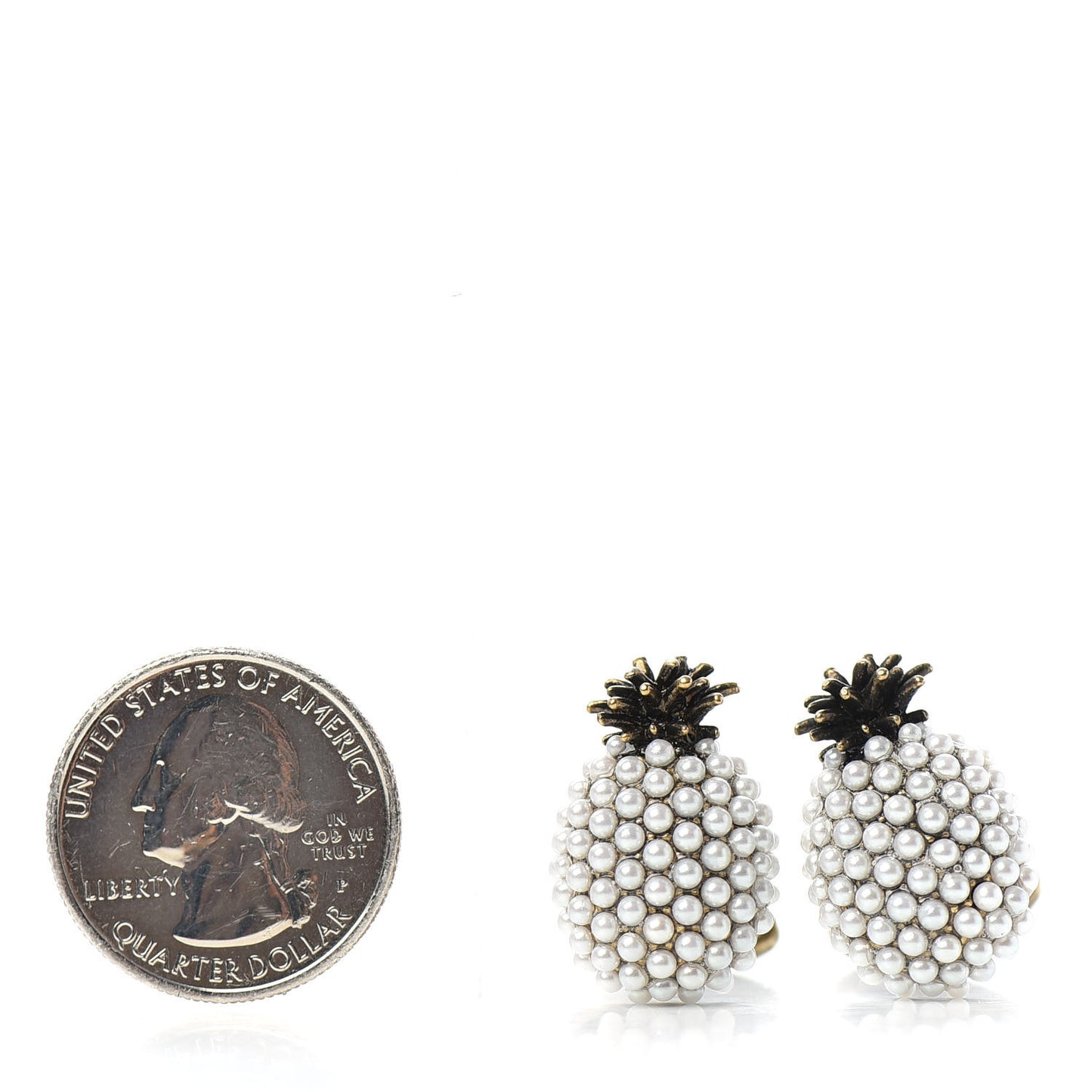 Pearl Pineapple Cufflinks Cream