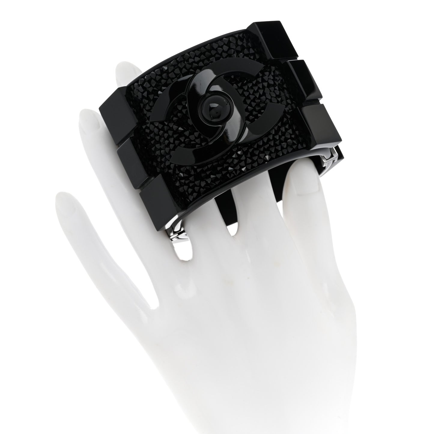 Plexiglass Crystal Lego Boy Cuff Black
