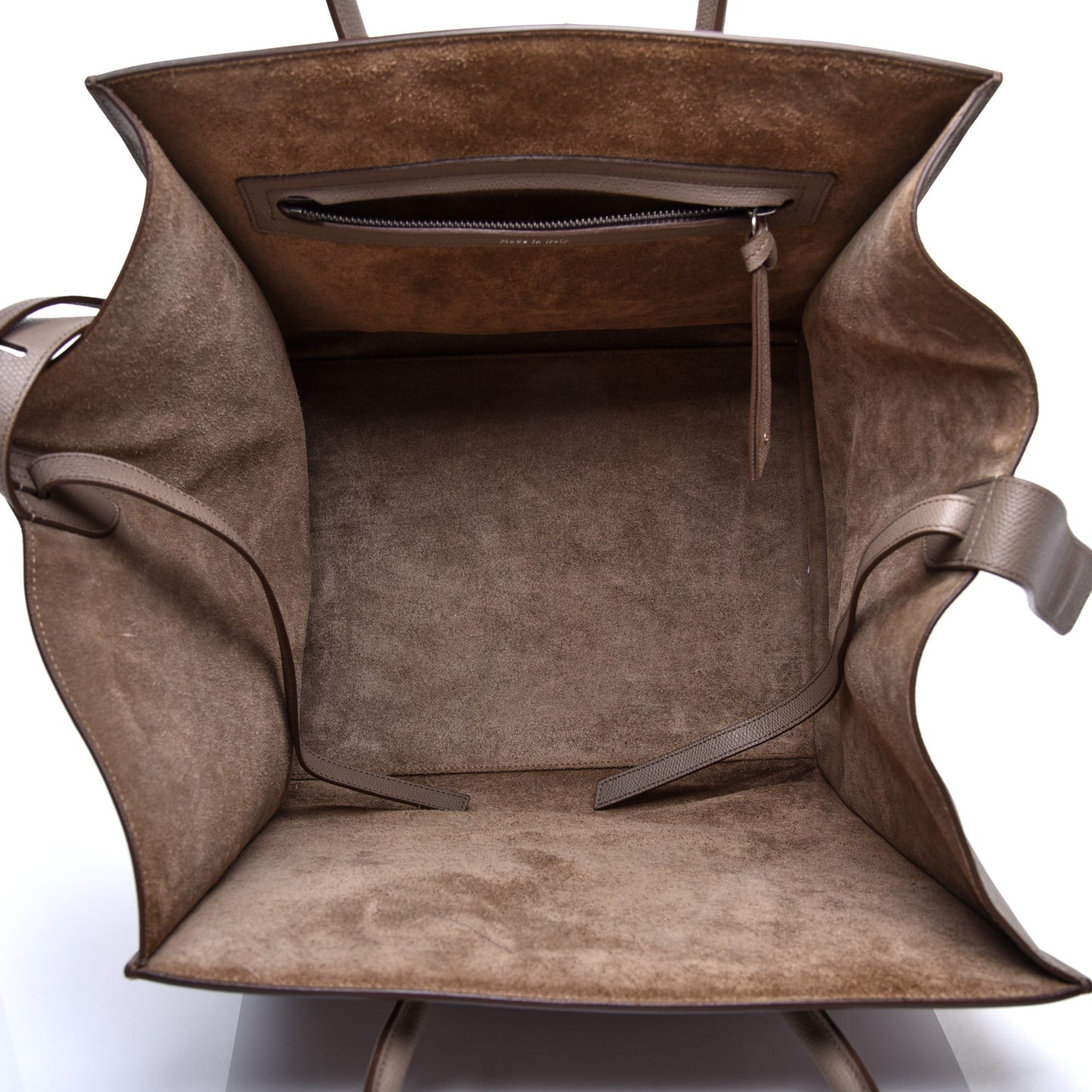 Baby Grained Calfskin Medium Phantom Luggage Taupe