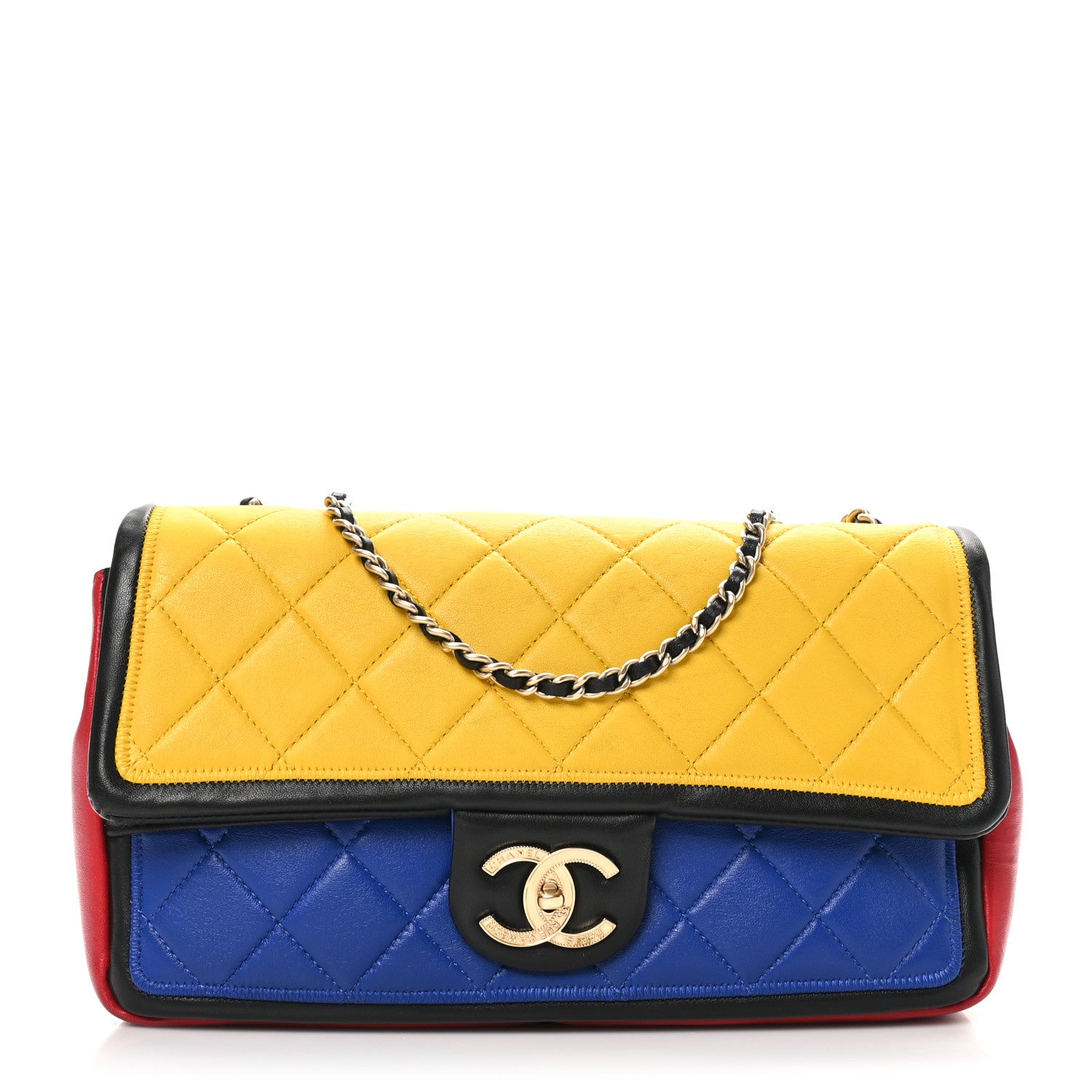 Chanel Lambskin Tri-Color Medium Graphic Flap Multicolor 1 of 11