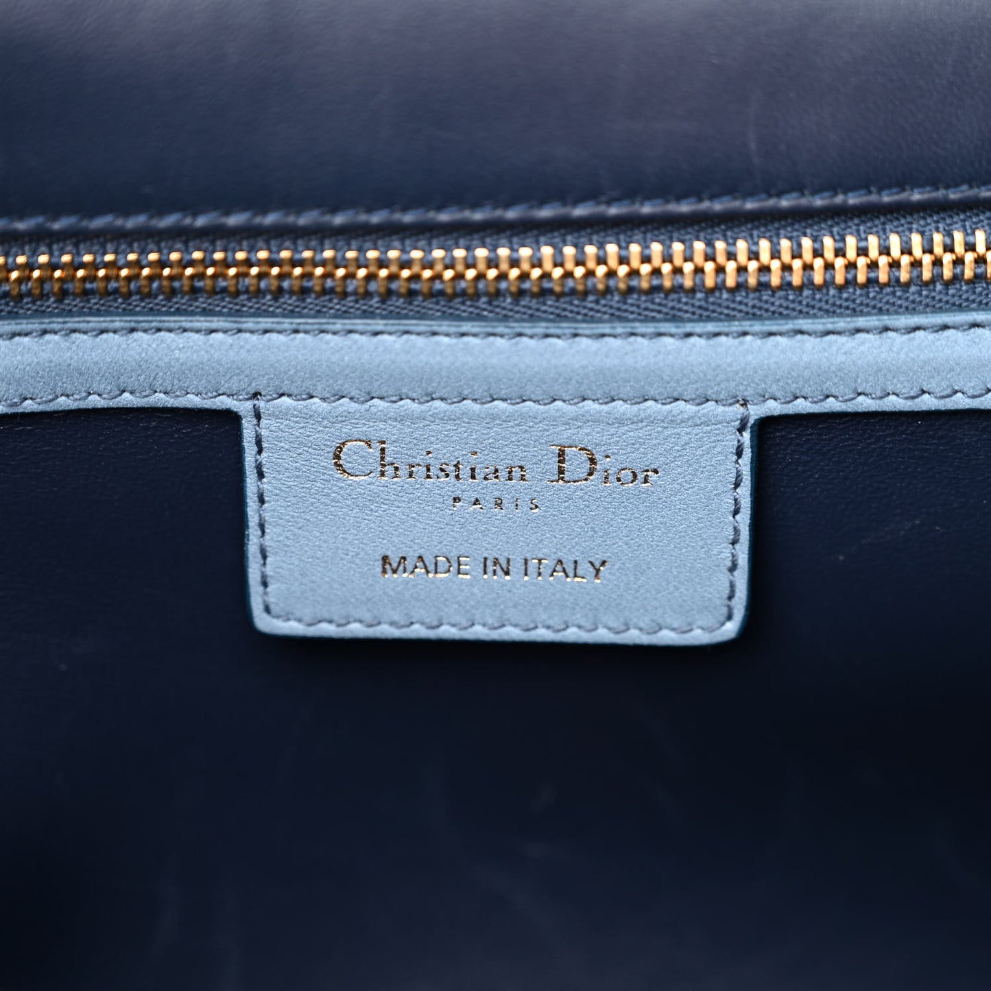 Lambskin Cannage Gradient Large Caro Bag Indigo Blue