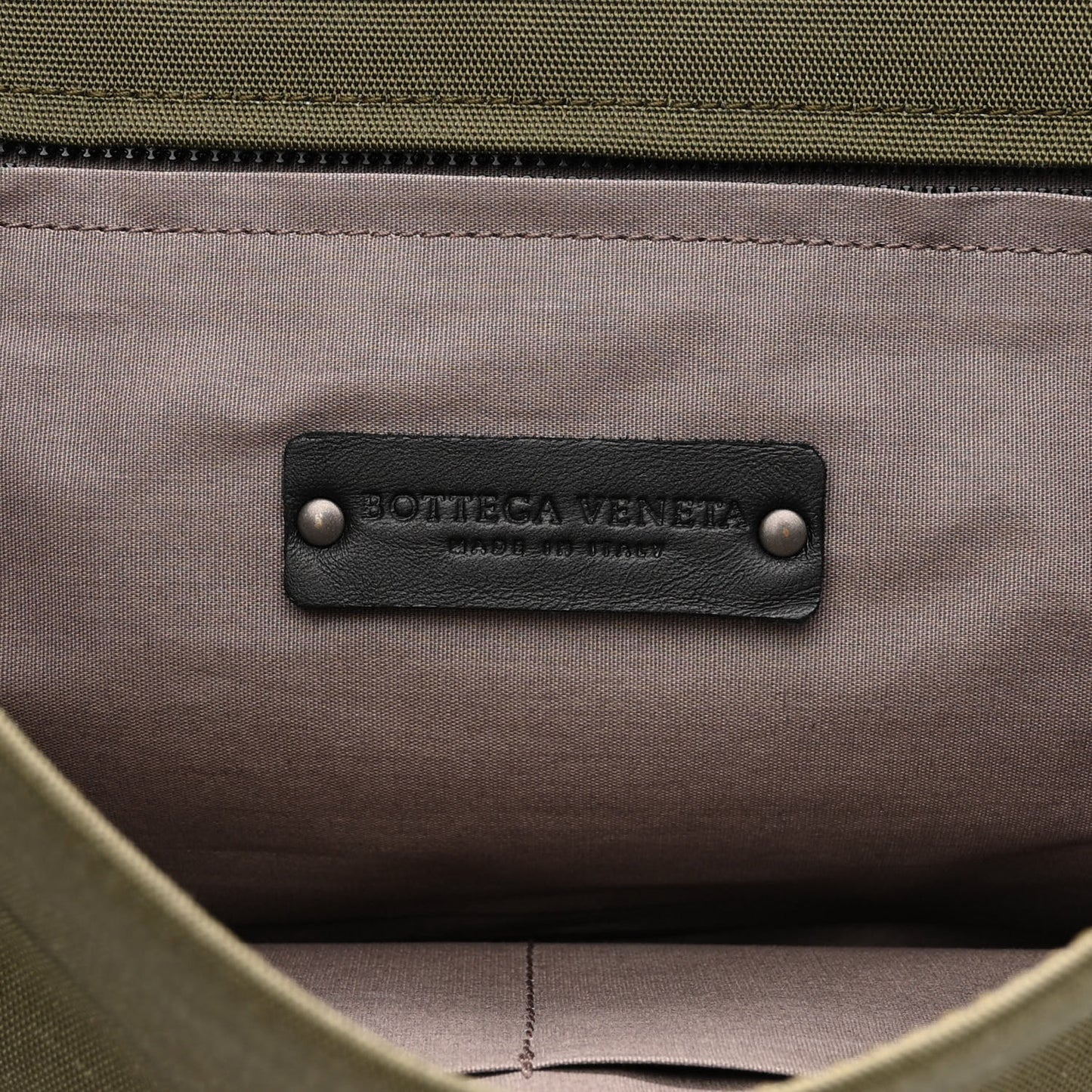 Canvas Calfskin Intrecciato Messenger