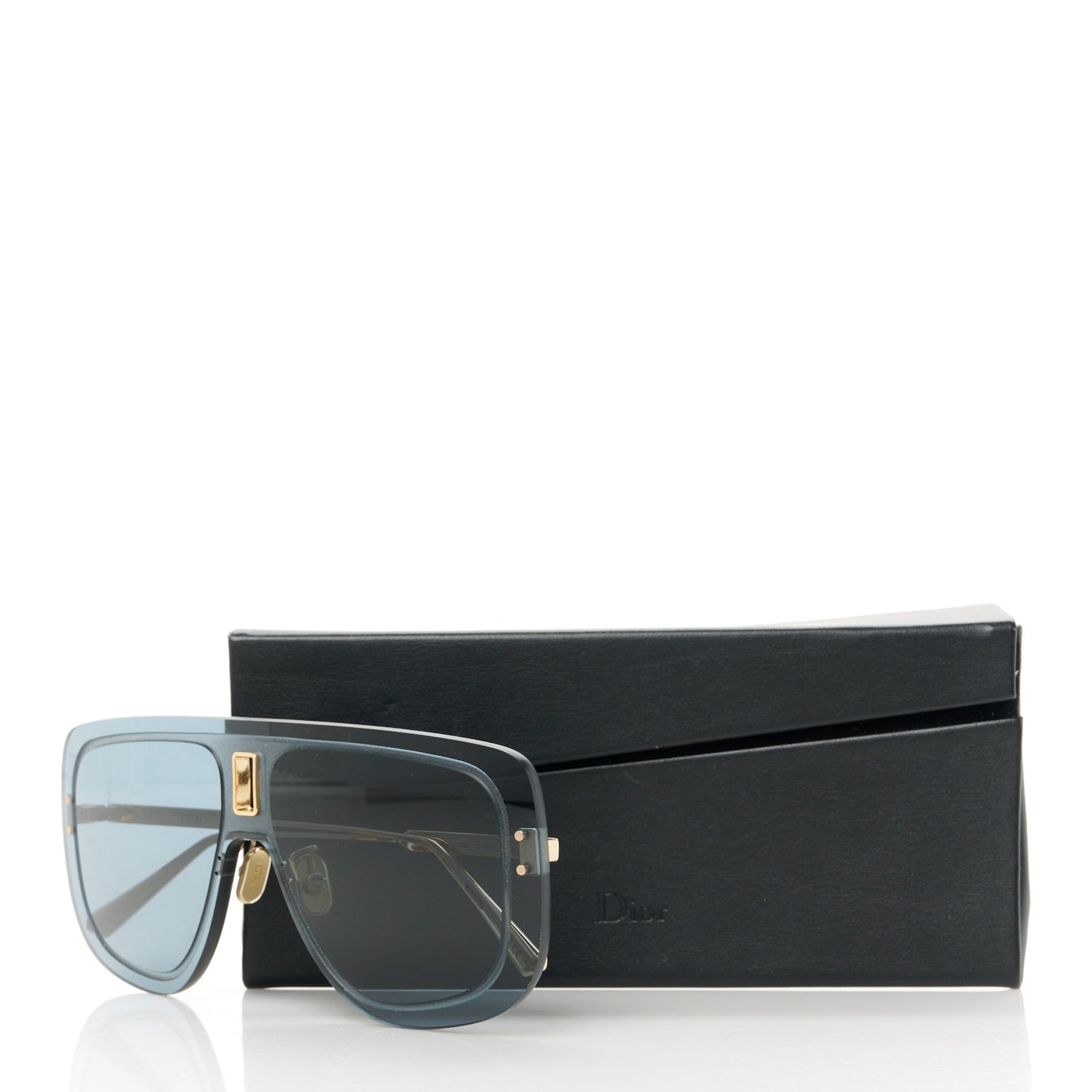 UltraDior Mask Sunglasses Gold Blue
