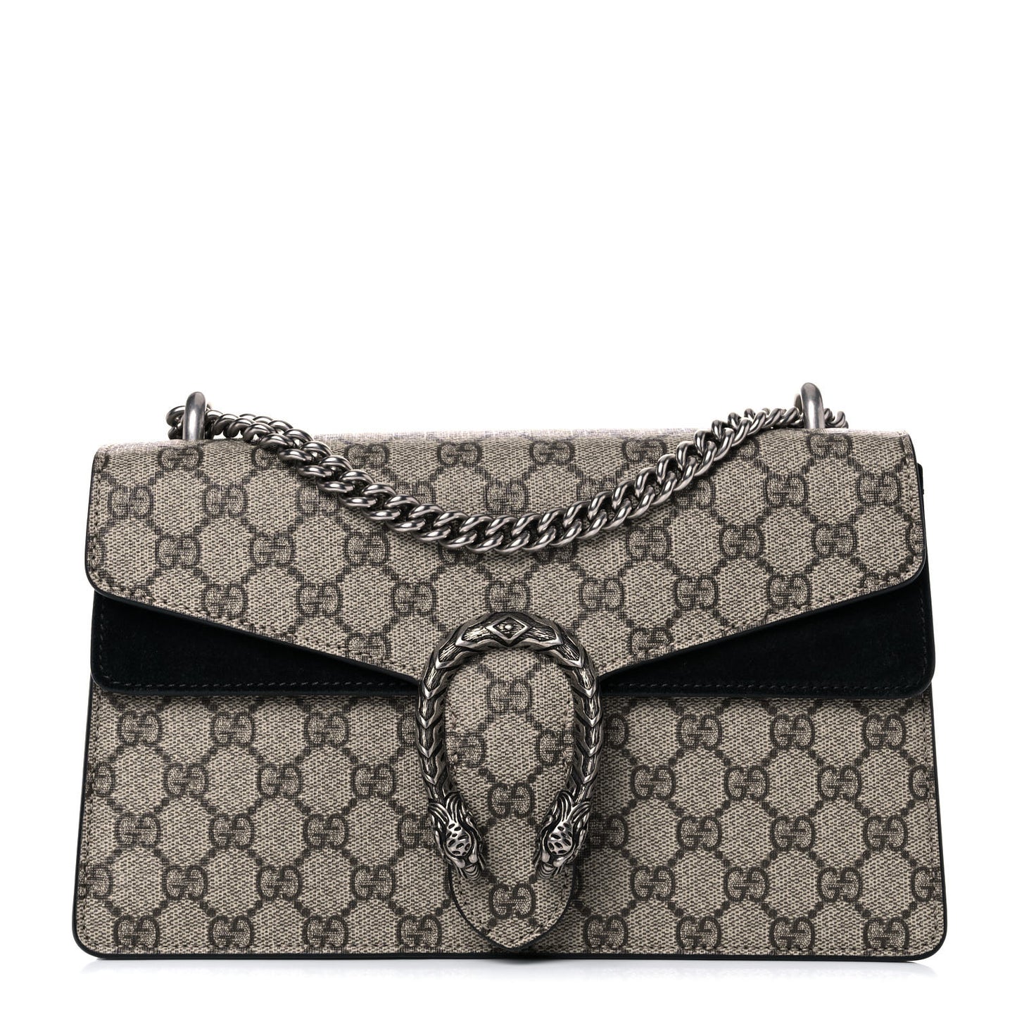 GG Supreme Monogram Small Dionysus Shoulder Bag Black