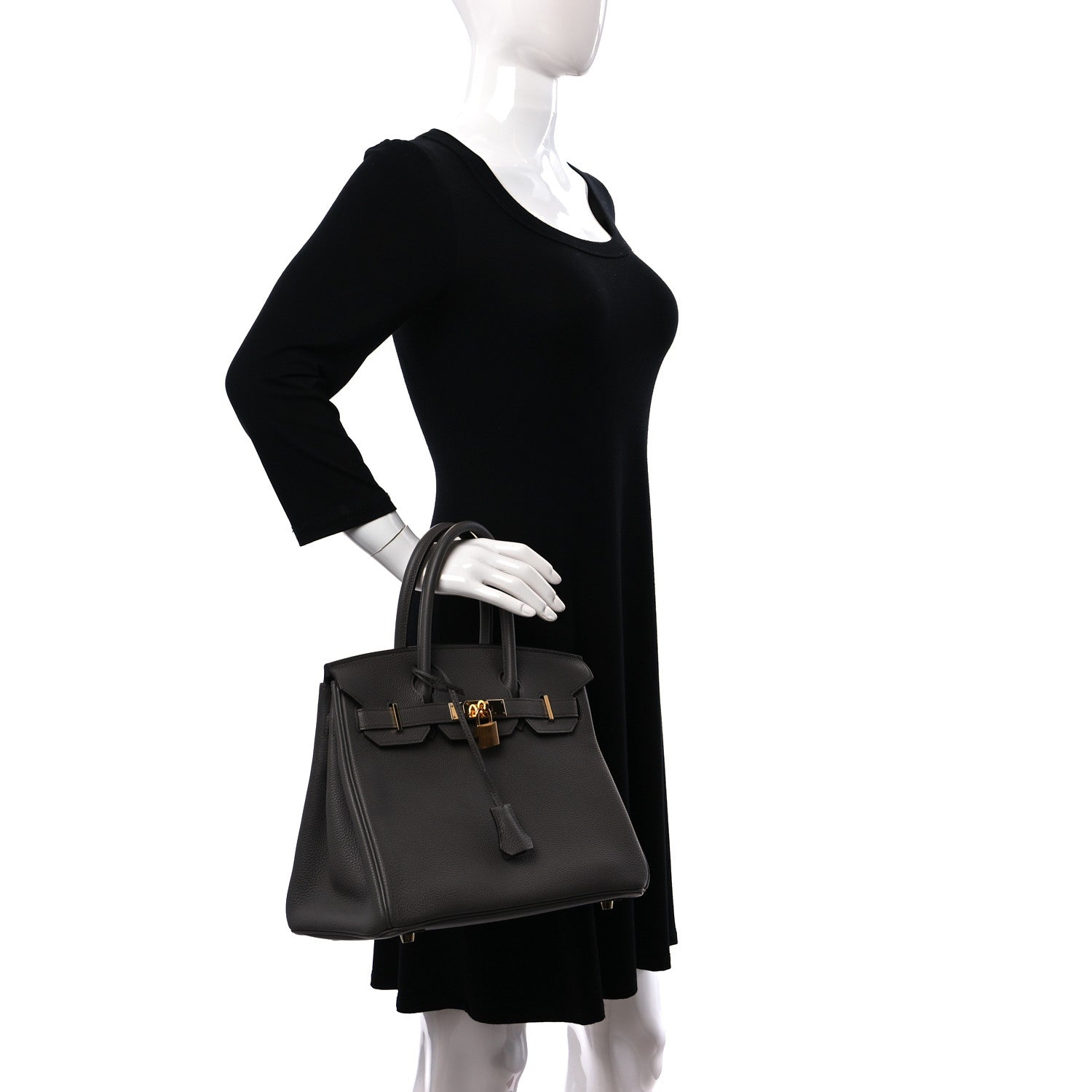 Hermes Togo Birkin 30 Etain 2 of 10
