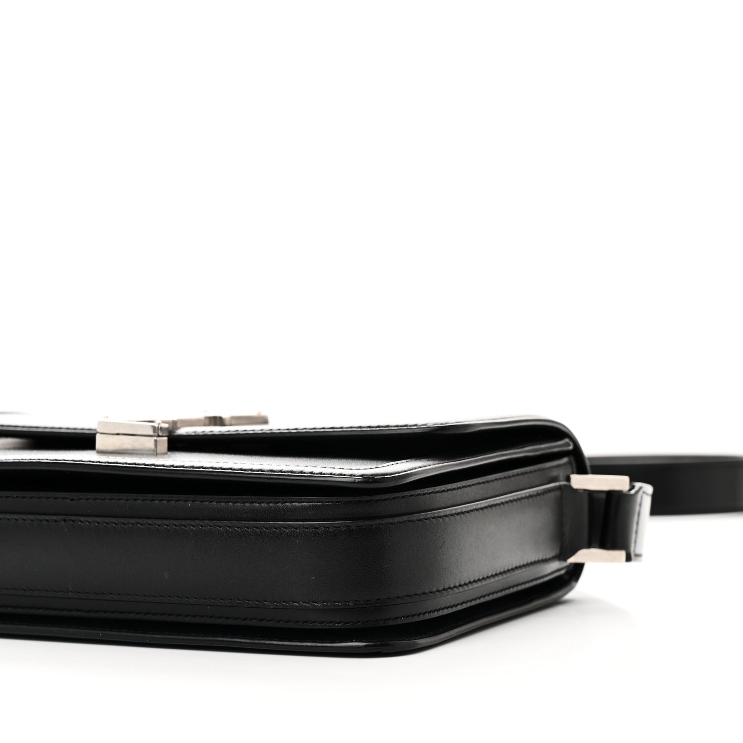 Box Calfskin Monogram Medium Solferino Satchel Black