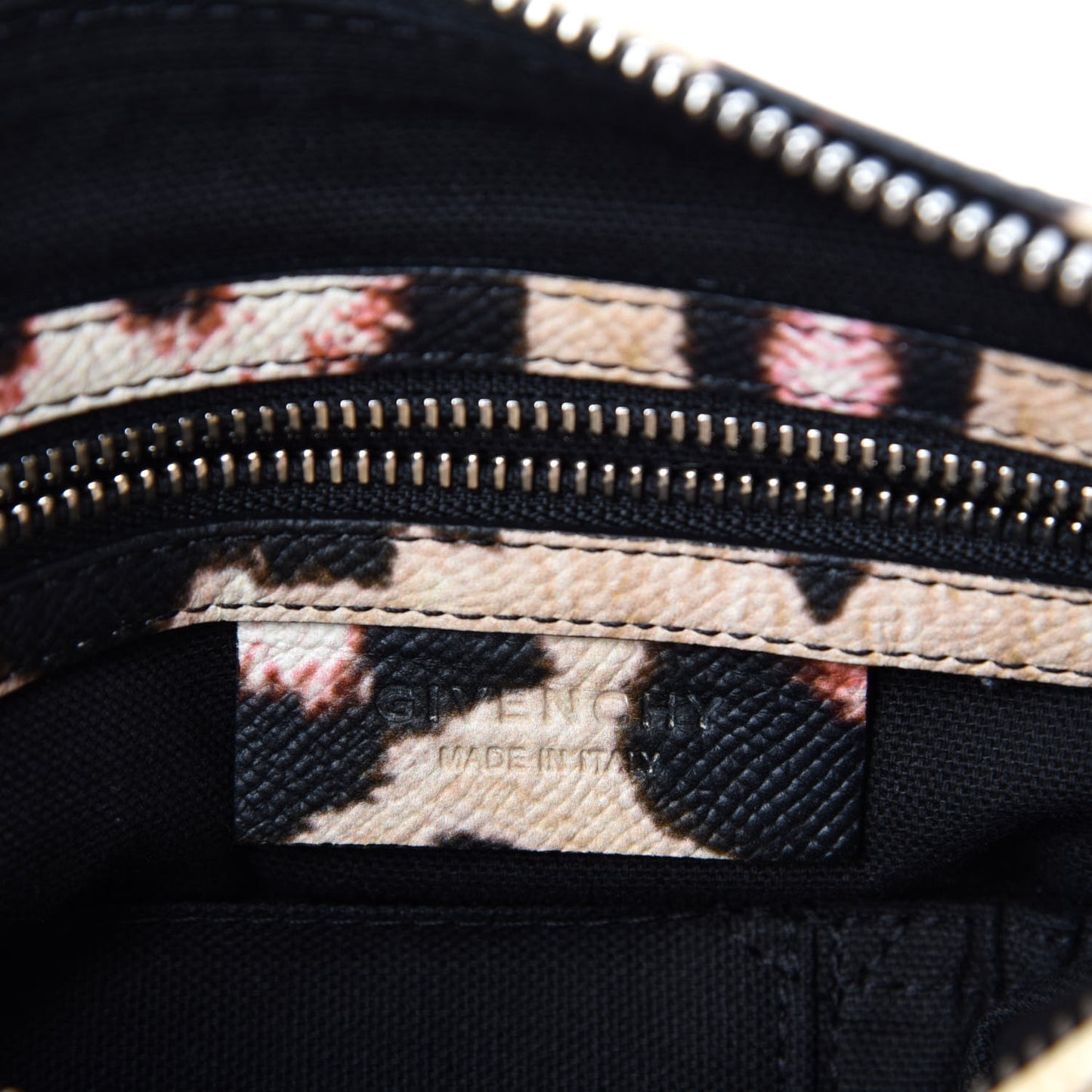 Calfskin Jaguar Print Small Pandora Multicolor