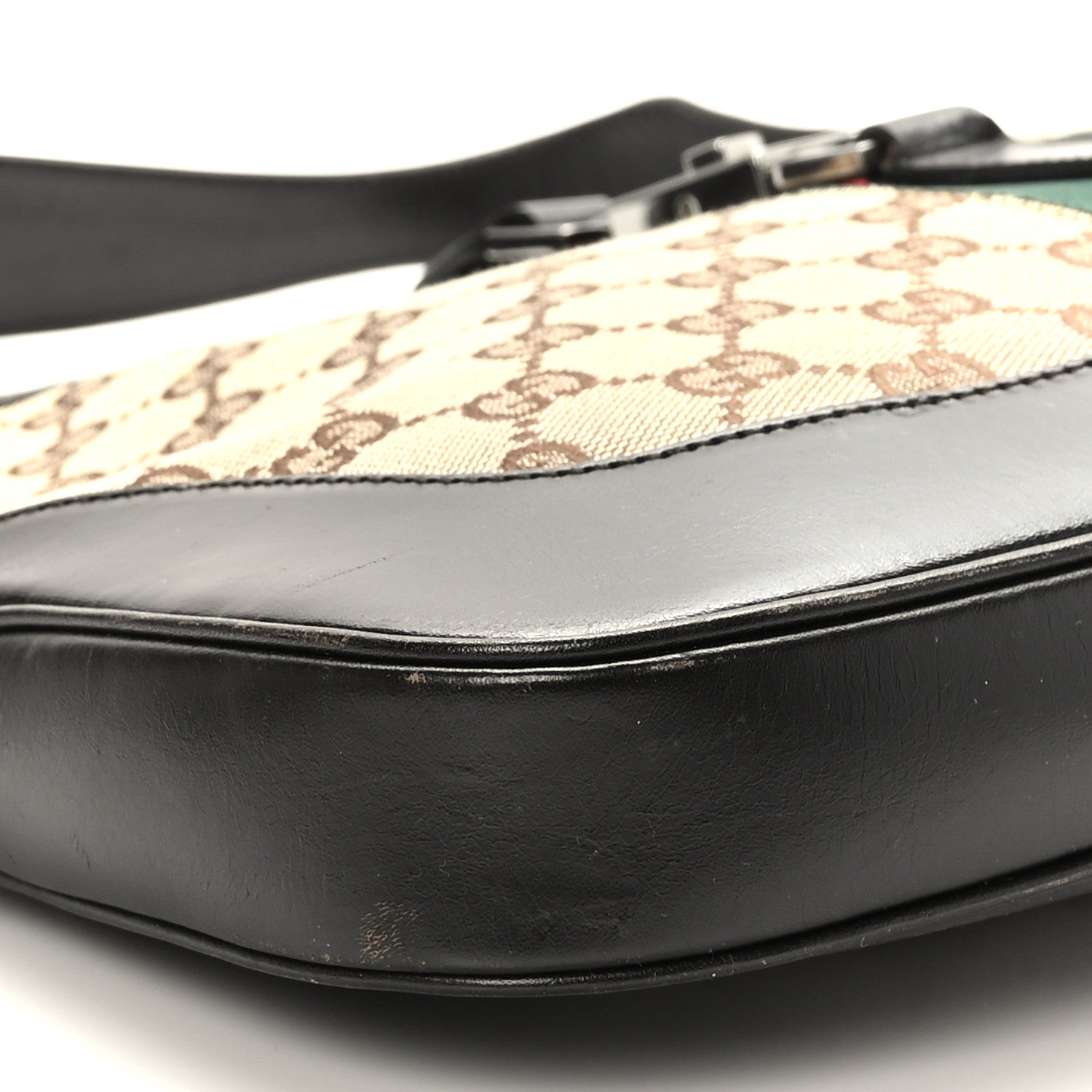 Gucci Monogram Web Jackie O Hobo Dark Brown 8 of 10