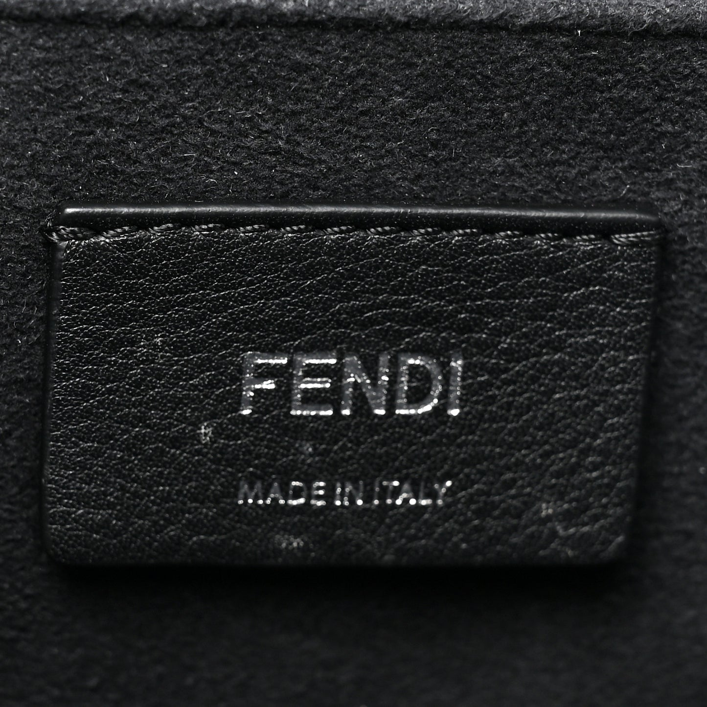 Vitello Century Alcantara F is Fendi Bi-Color Kan I Shoulder Bag White Black