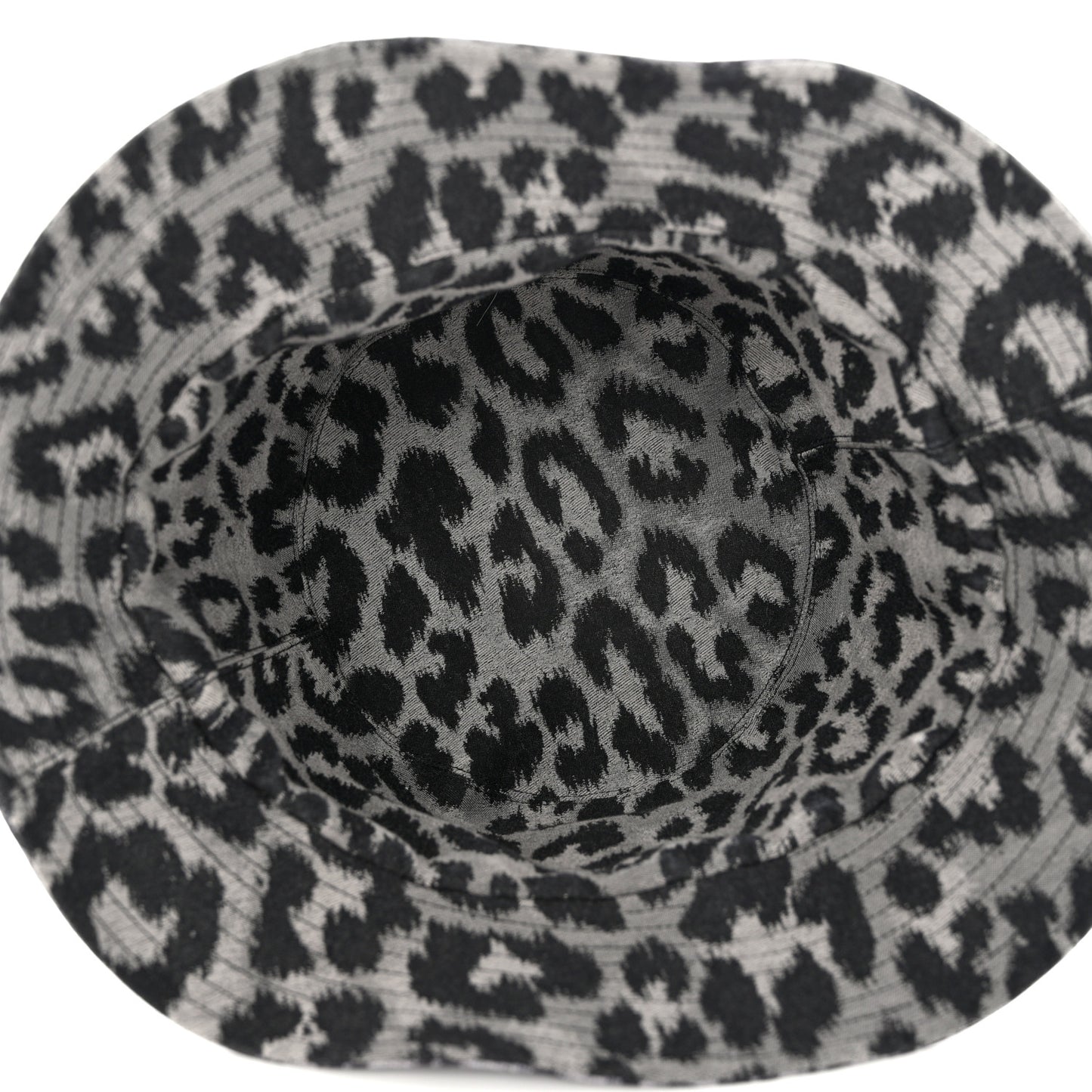 Oblique Reversible Leopard Bucket Hat 56 Grey