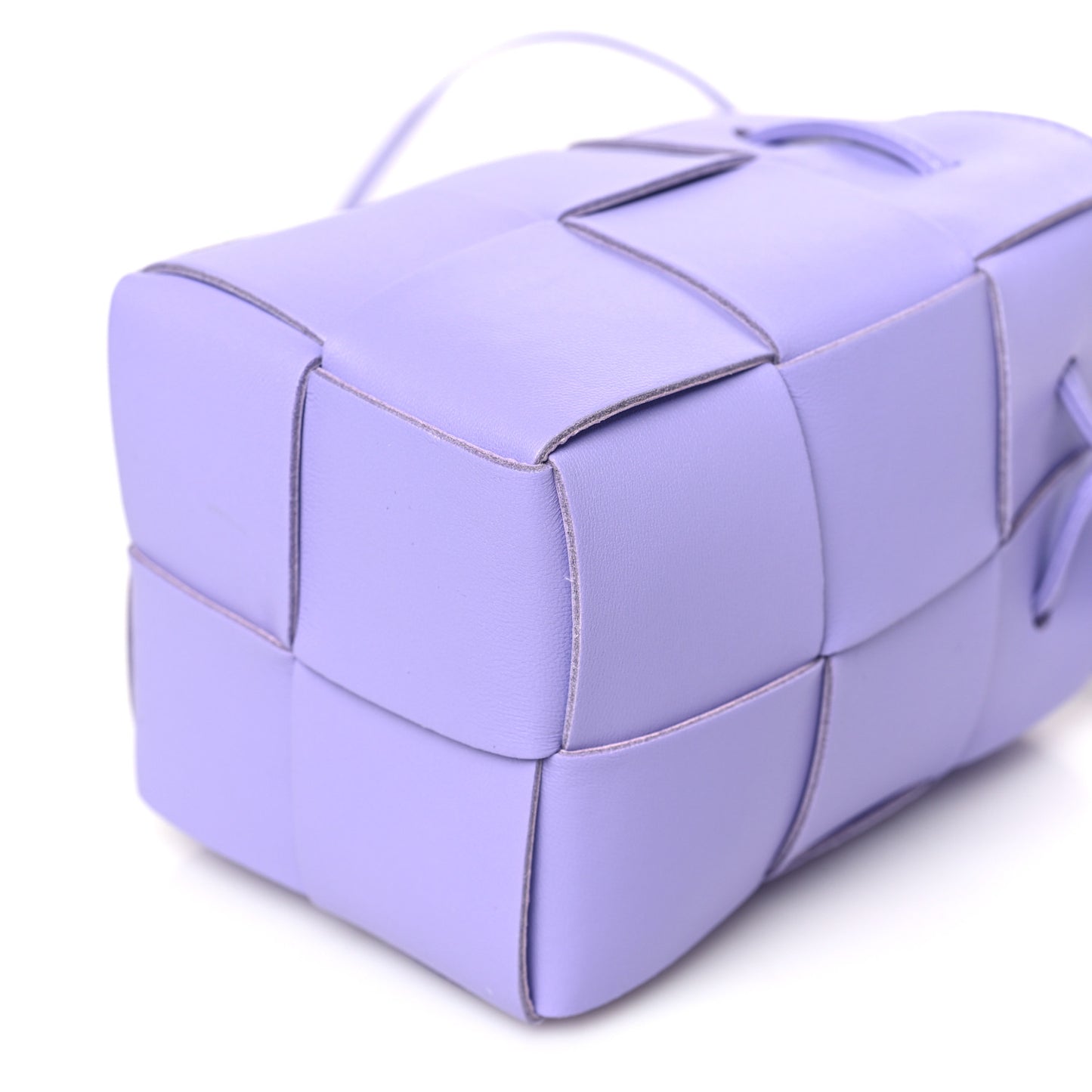 Nappa Maxi Intrecciato Mini Cassette Bucket Bag Wisteria