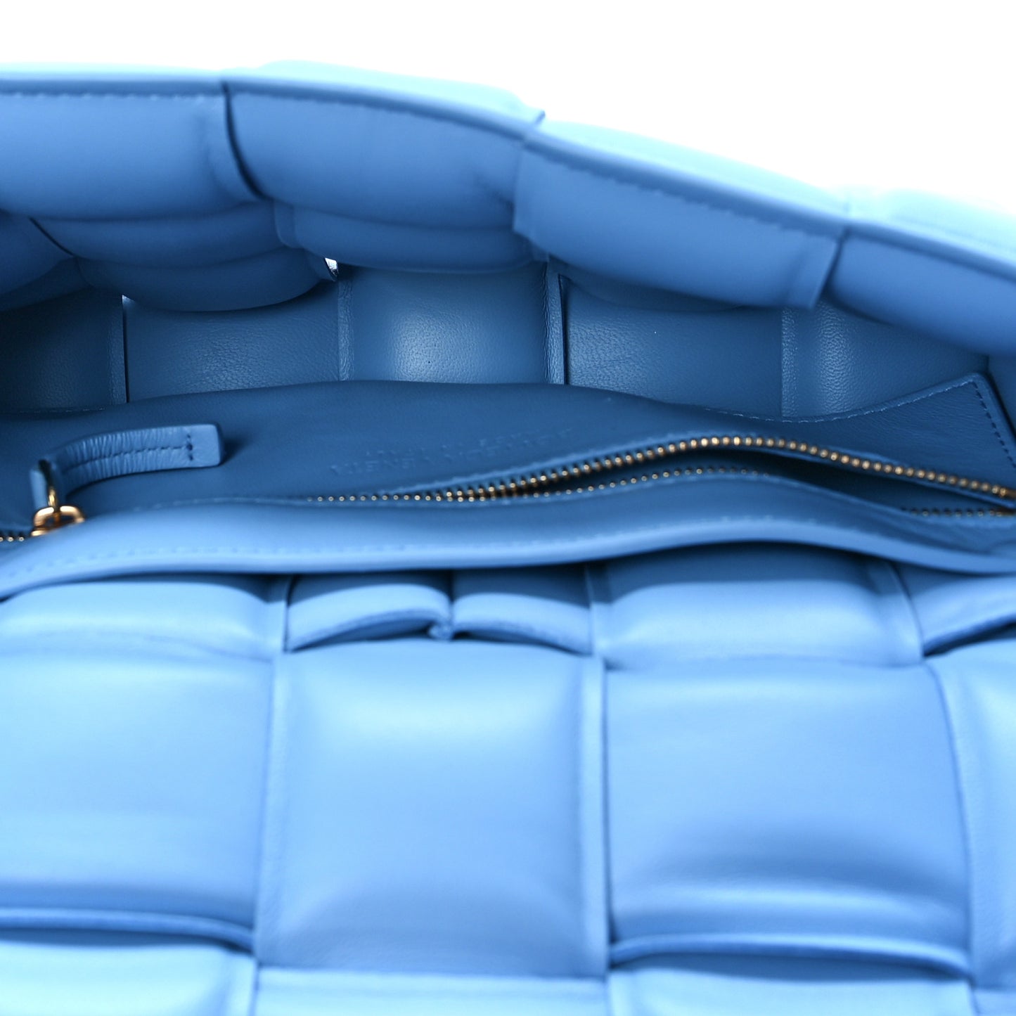 Nappa Maxi Intreccio Padded Cassette Crossbody Bag Pool