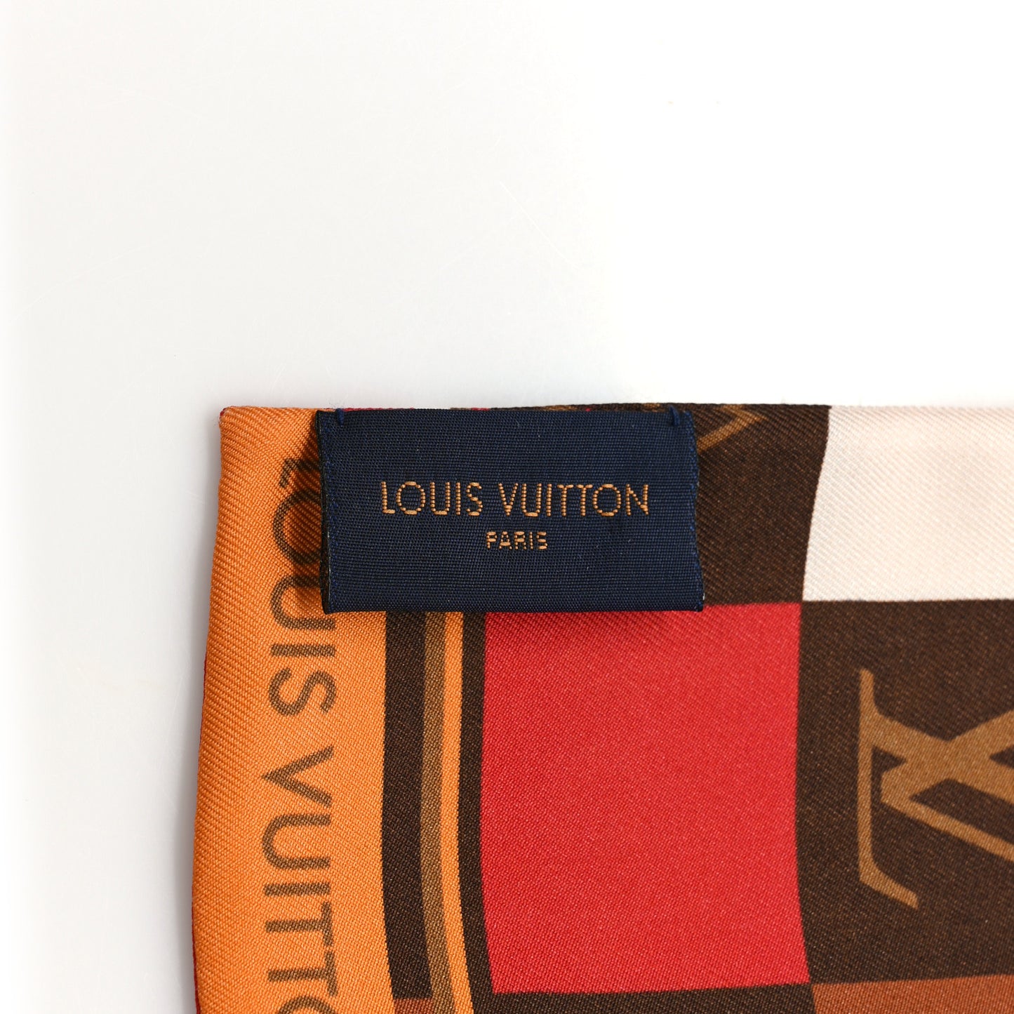 Silk Monogram Check Bandeau Beige