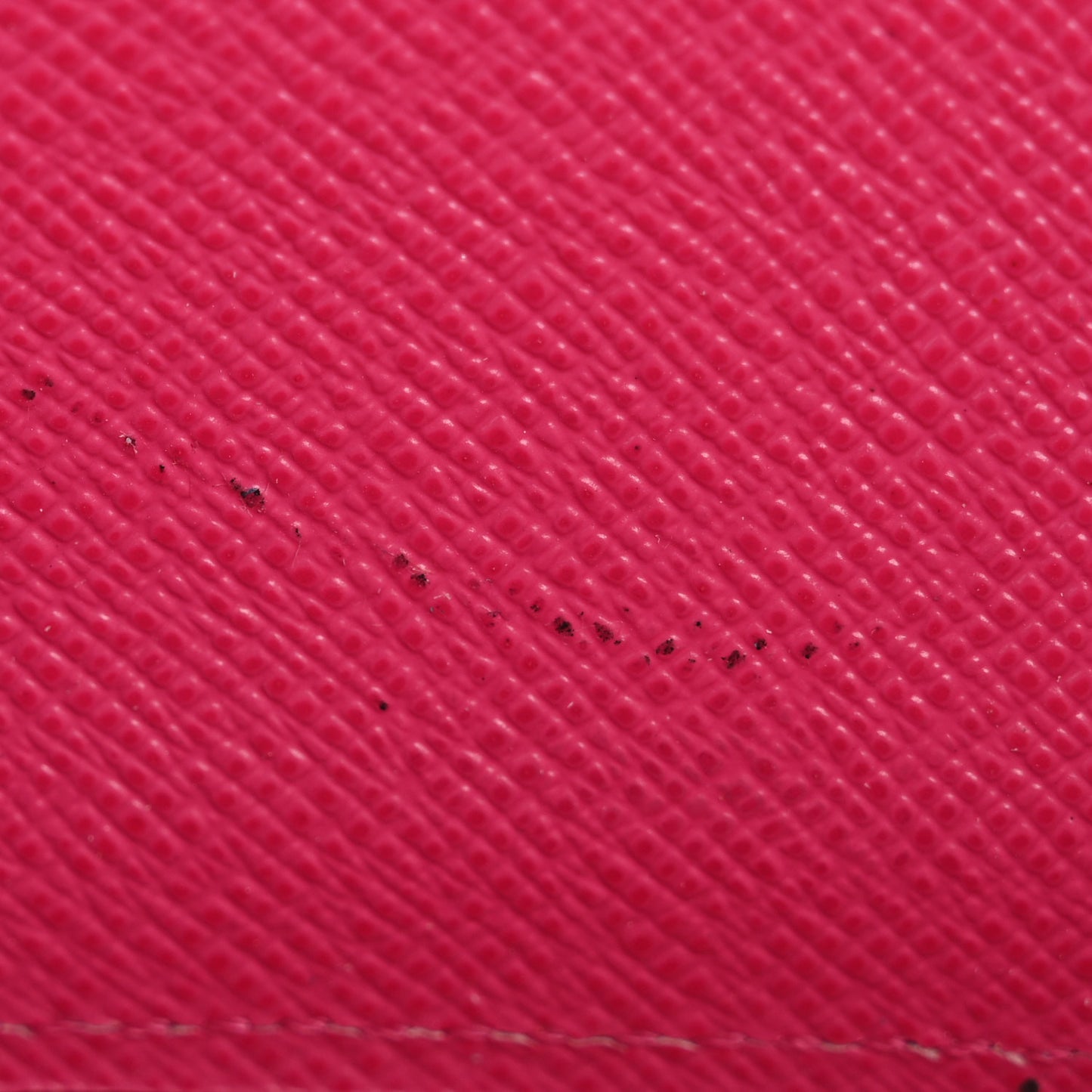 Epi Zippy Wallet Black Hot Pink
