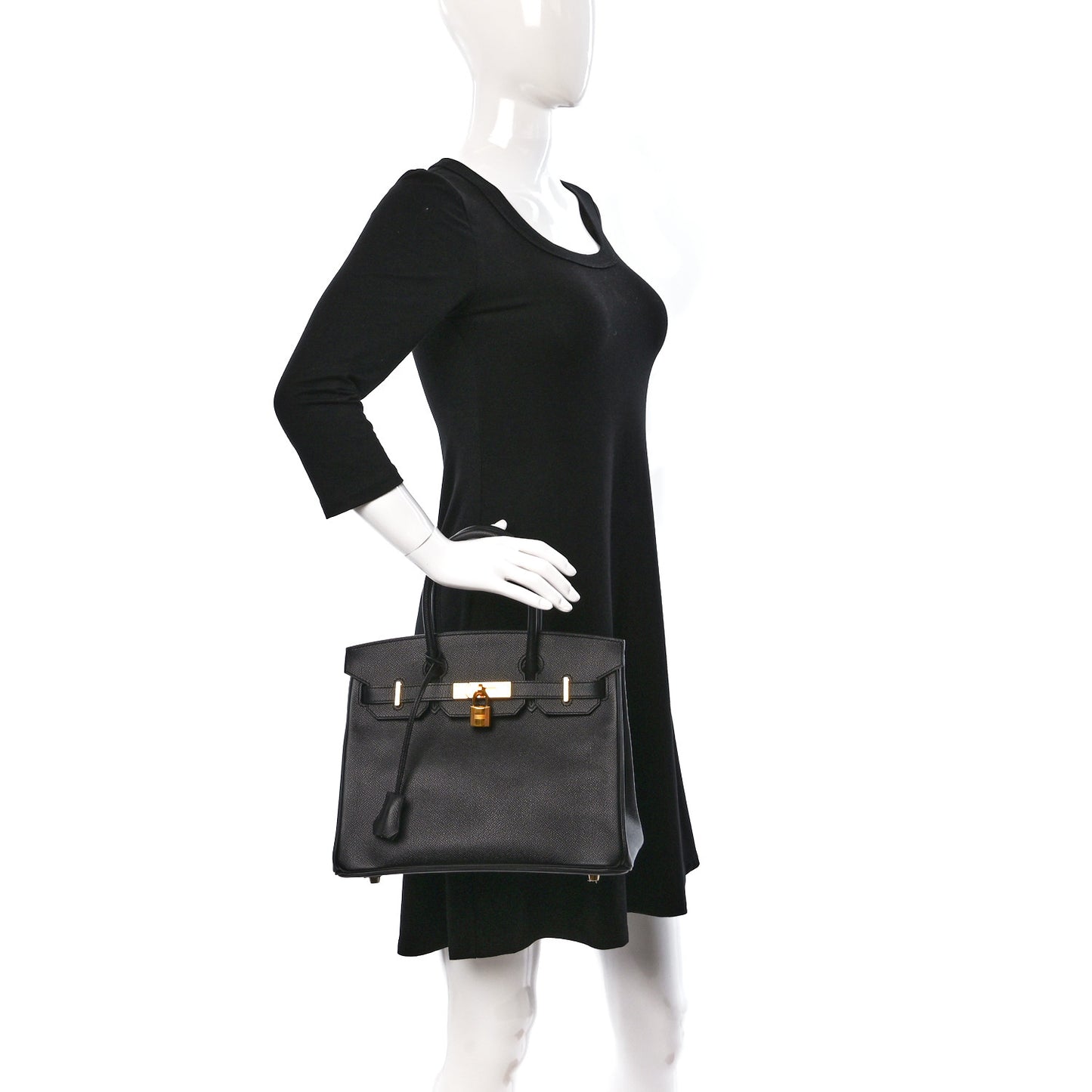 Epsom Birkin 30 Black