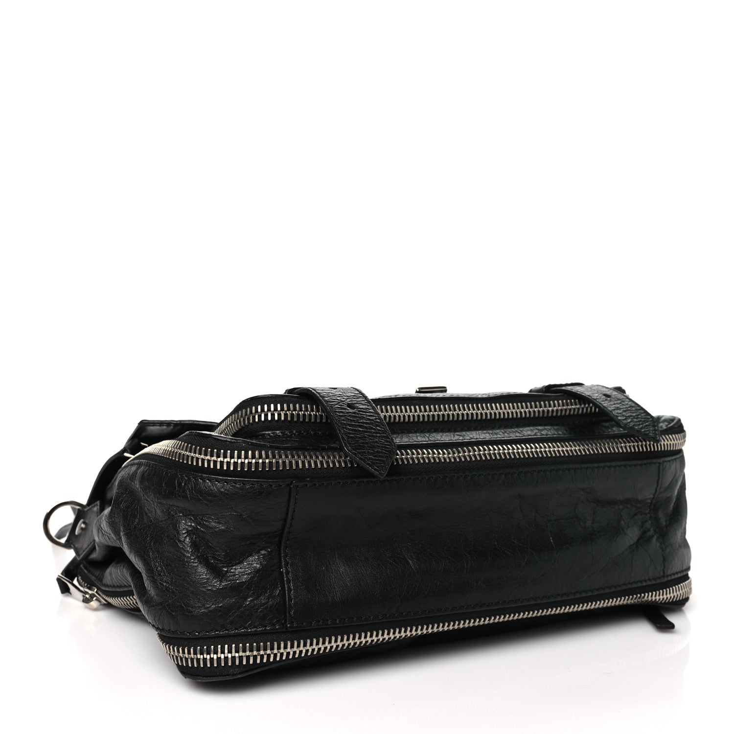 Proenza Schouler Lambskin Medium PS1 Plus Zip Satchel Black 4 of 9