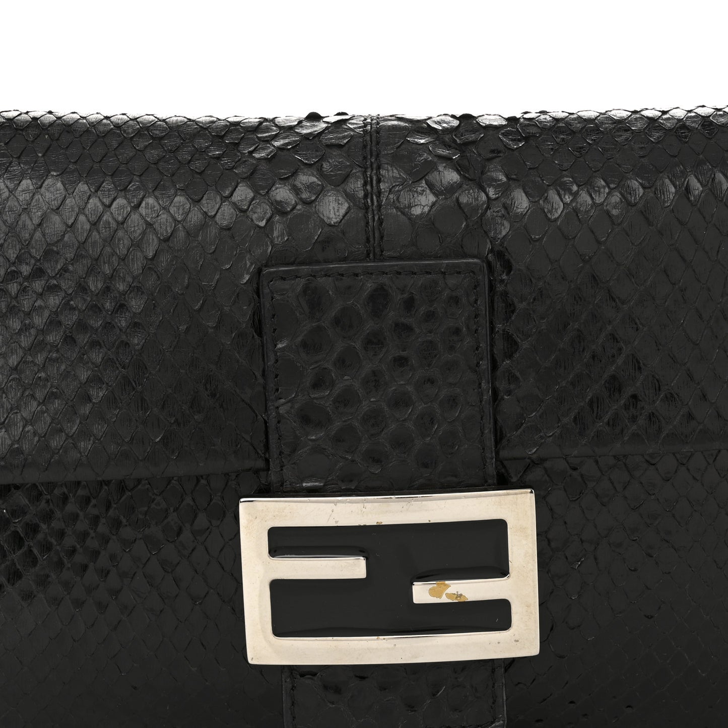 Snakeskin Baguette Black