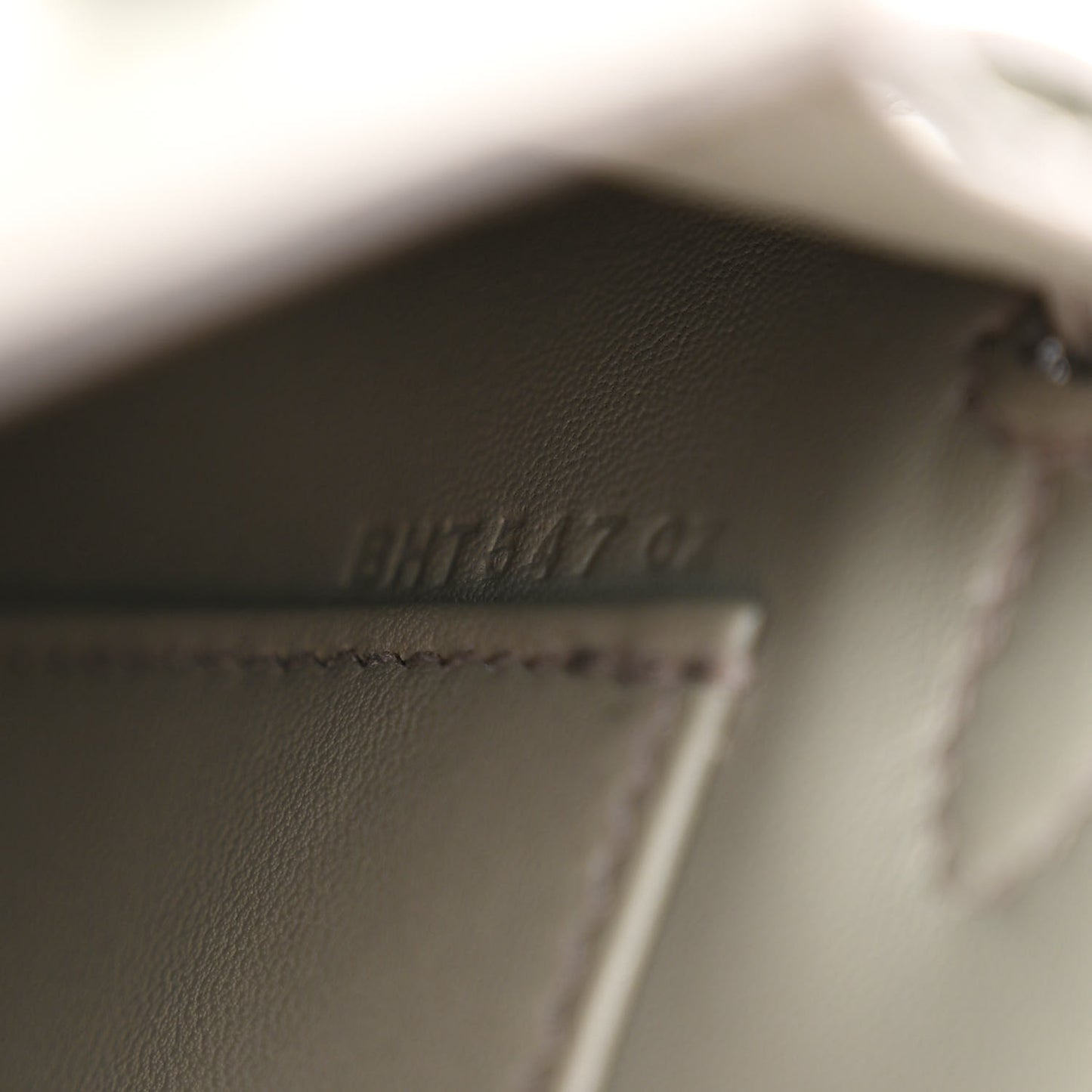 Matte Alligator Mini Kelly Sellier 20 Gris Ciment