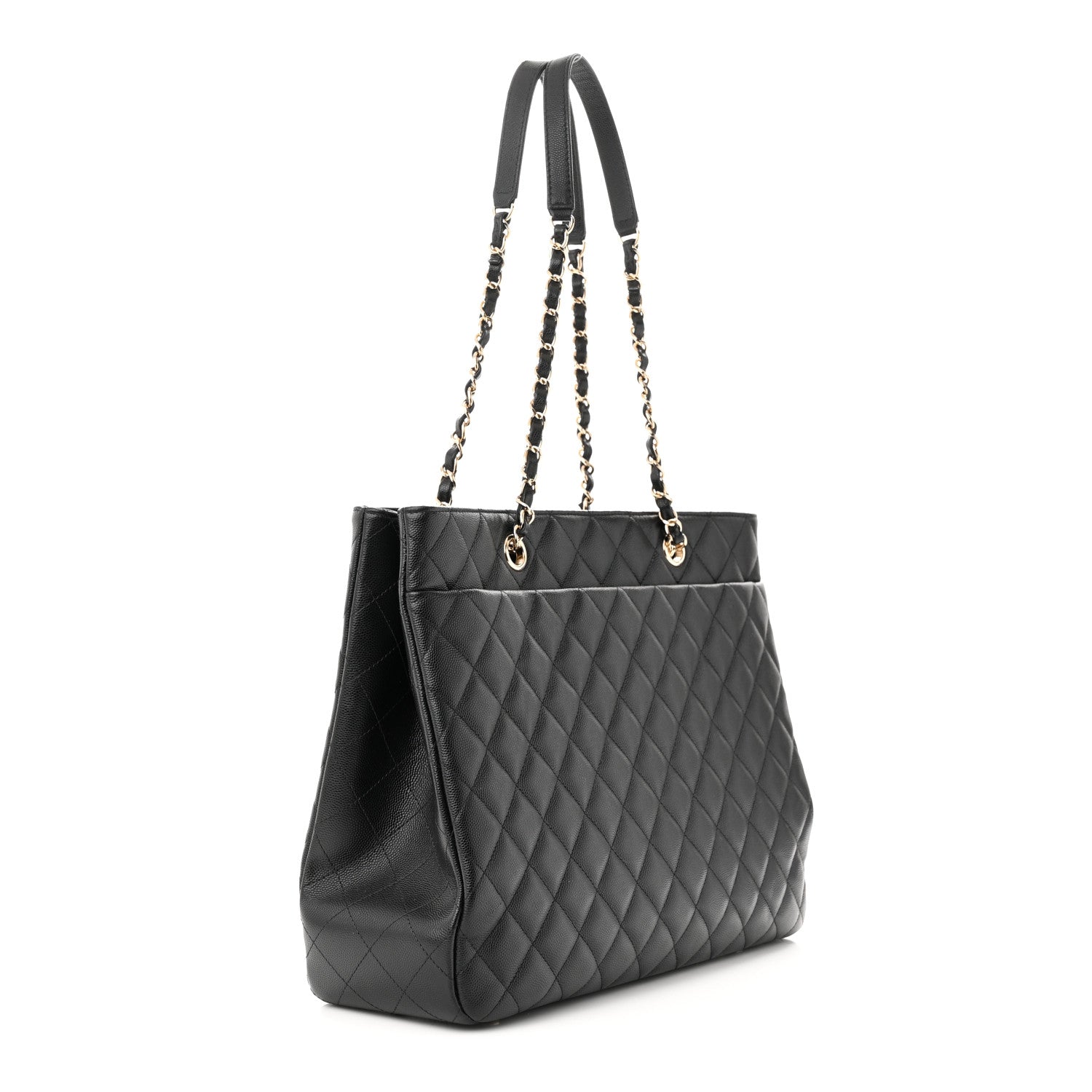 Chanel Caviar Quilted Large Shopping Tote Black 3 of 13