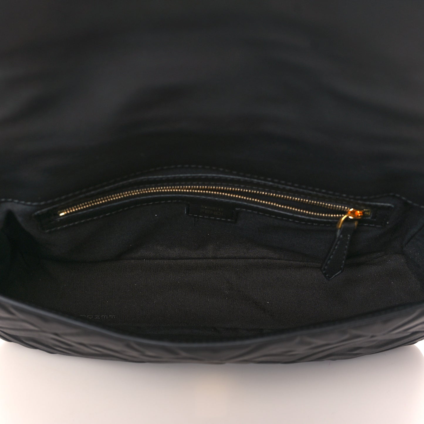 Nappa FF 1974 Embossed Baguette Black