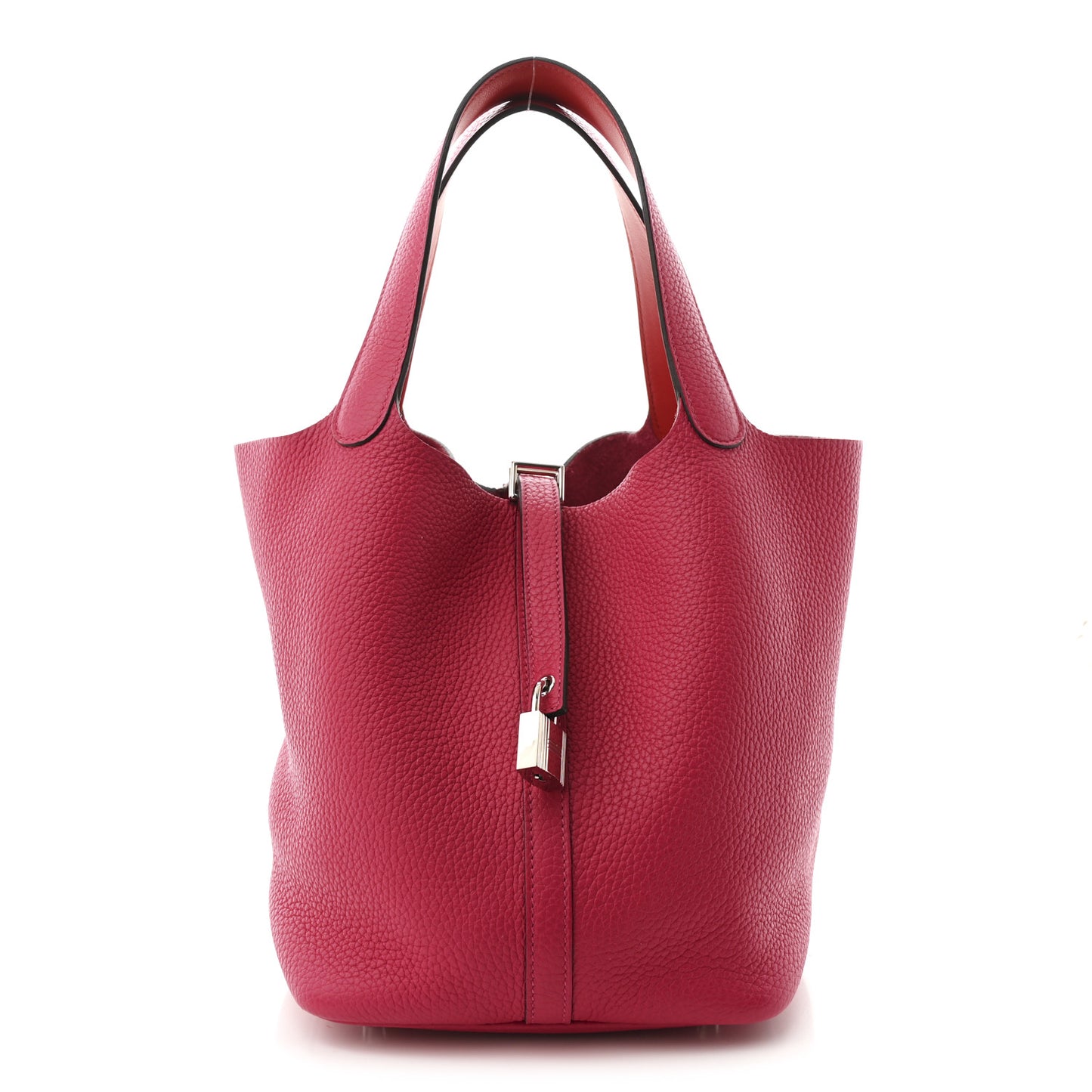 Taurillon Clemence Swift Eclat Picotin Lock 22 MM Rose Mexico Rouge De Coeur