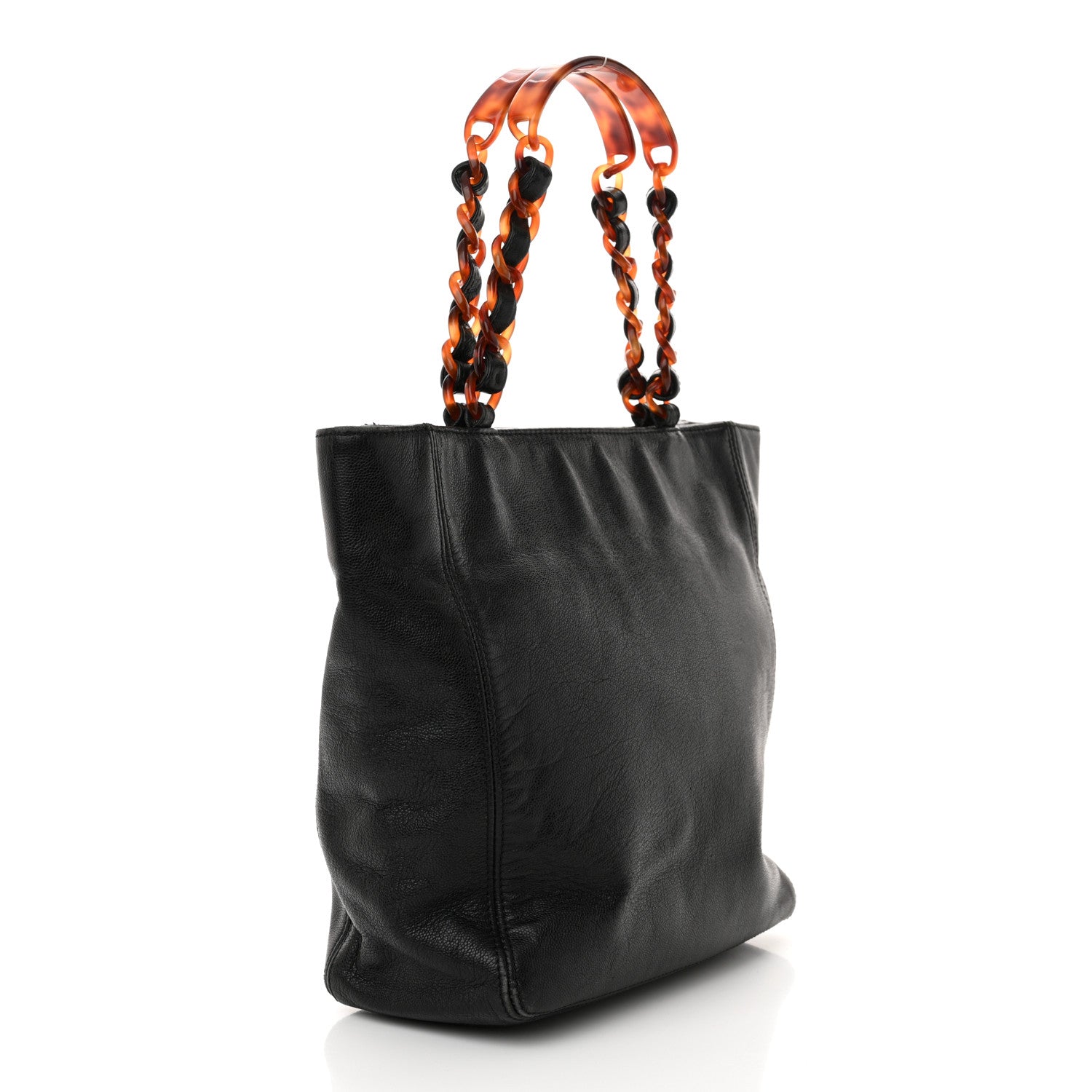 Chanel Caviar Tortoise Timeless CC Tote Black 3 of 15