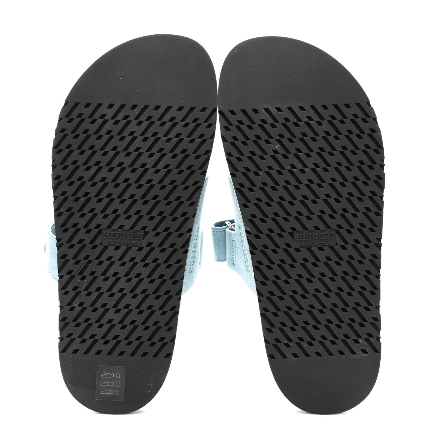 Suede Goatskin Womens Chypre Sandals 37 Bleu Mineral