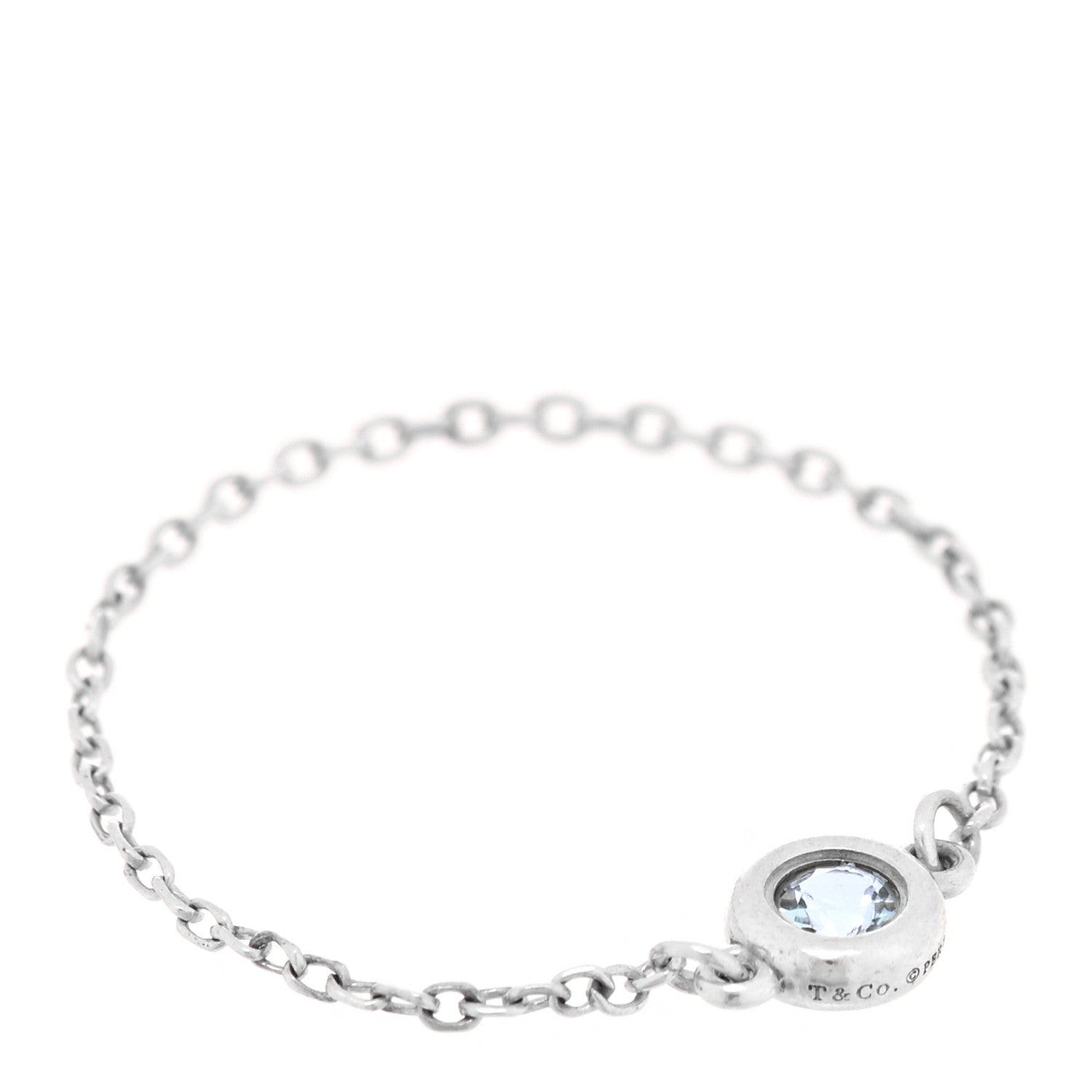 Tiffany Sterling Silver Aquamarine Elsa Peretti Color By The Yard