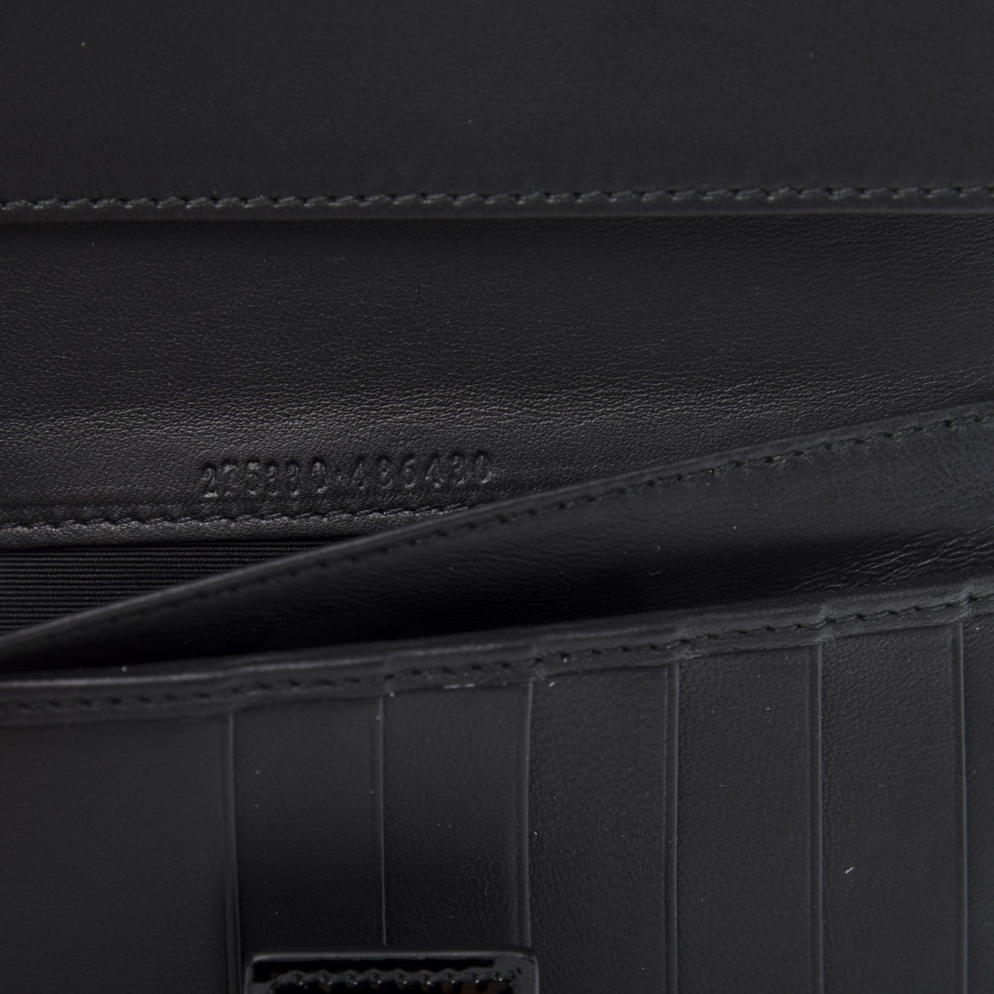 Patent Skull Continental Wallet Black