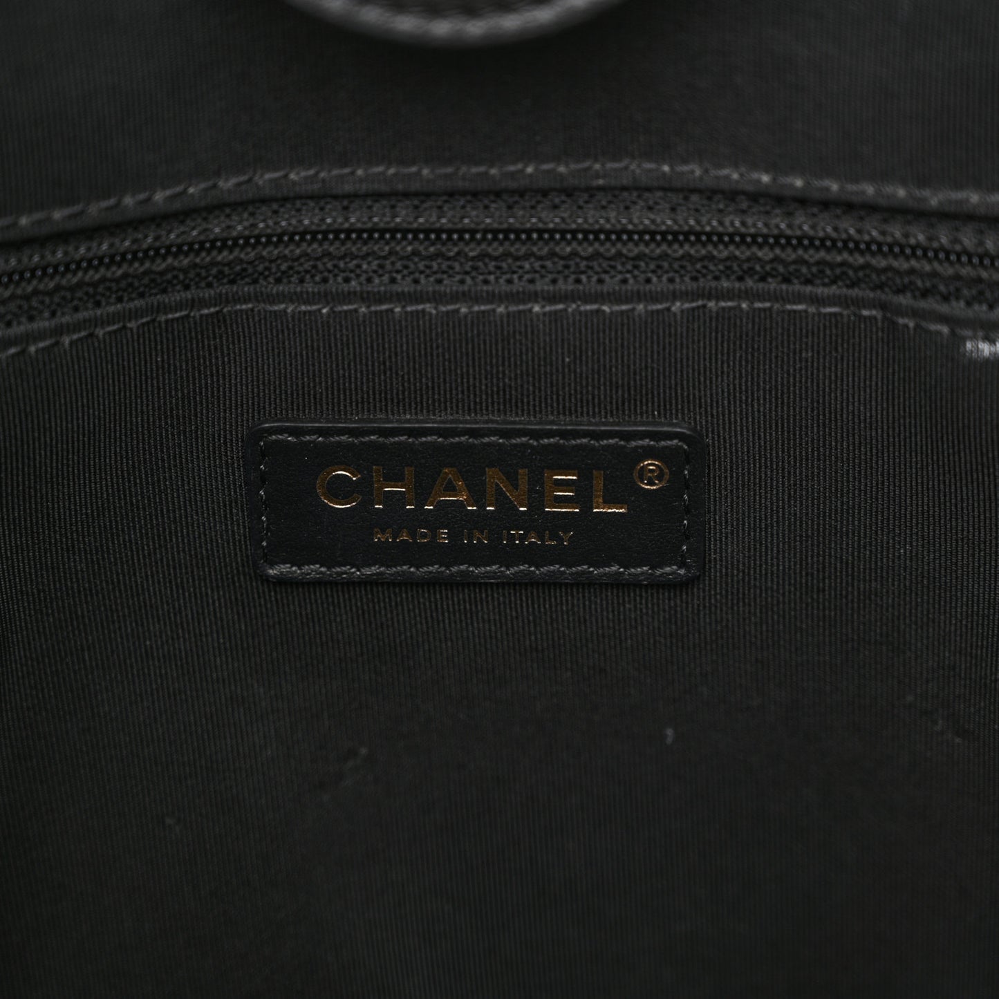 Aged Calfskin Small Charms Deauville Tote Black